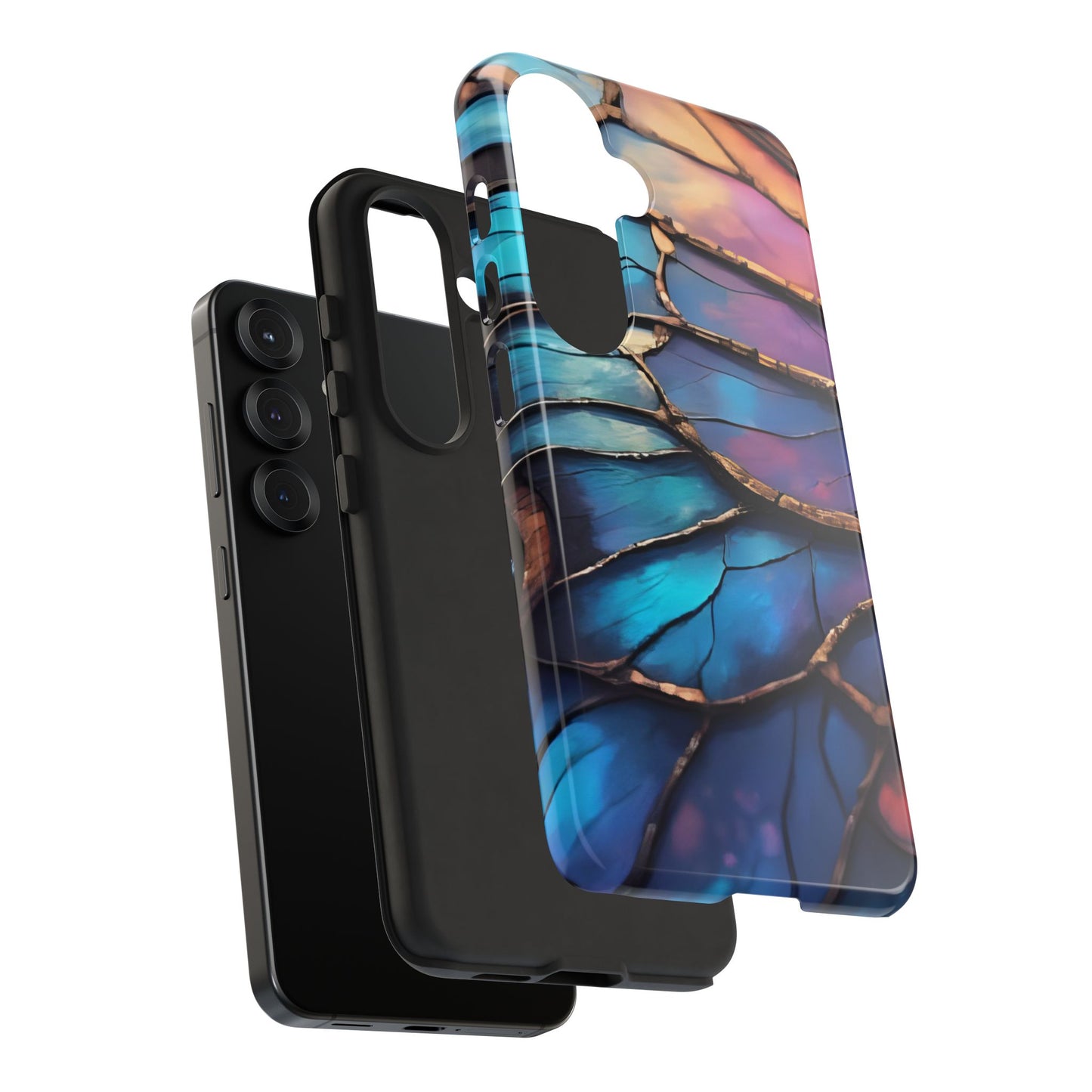 Morpho Glow Case | Iridescent Blue, Purple & Orange Impact-Resistant Phone Case