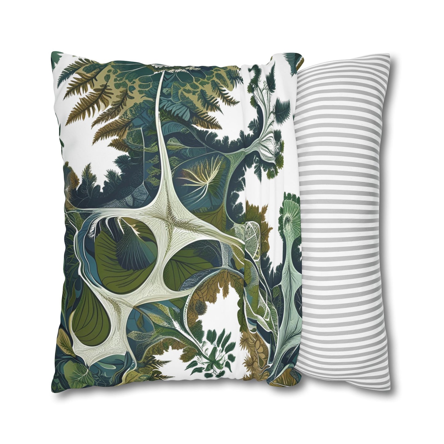 Botanical Veinwork Pillowcase – Leaf Pattern Cover for Plant Lovers