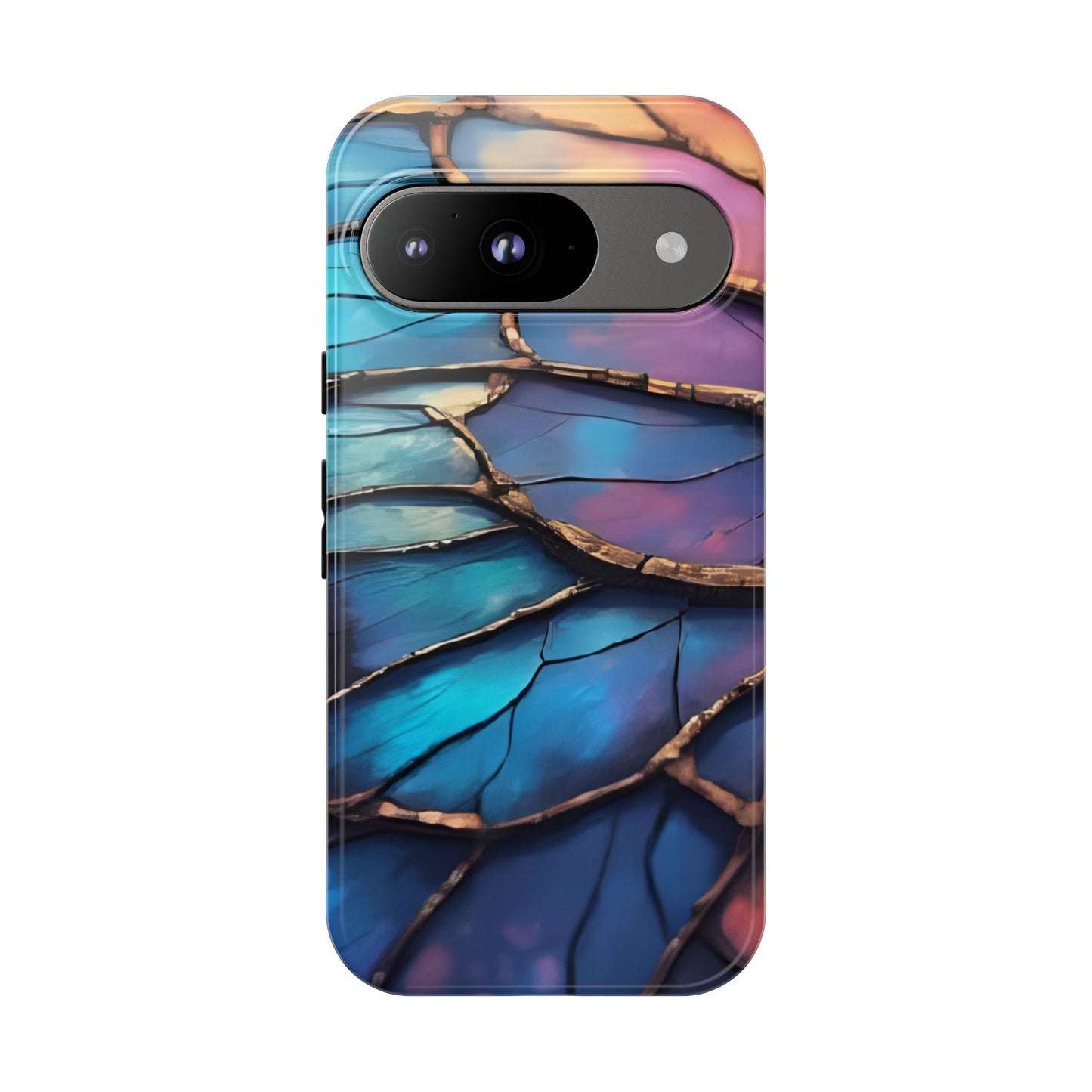 Morpho Glow Case | Iridescent Blue, Purple & Orange Impact-Resistant Phone Case