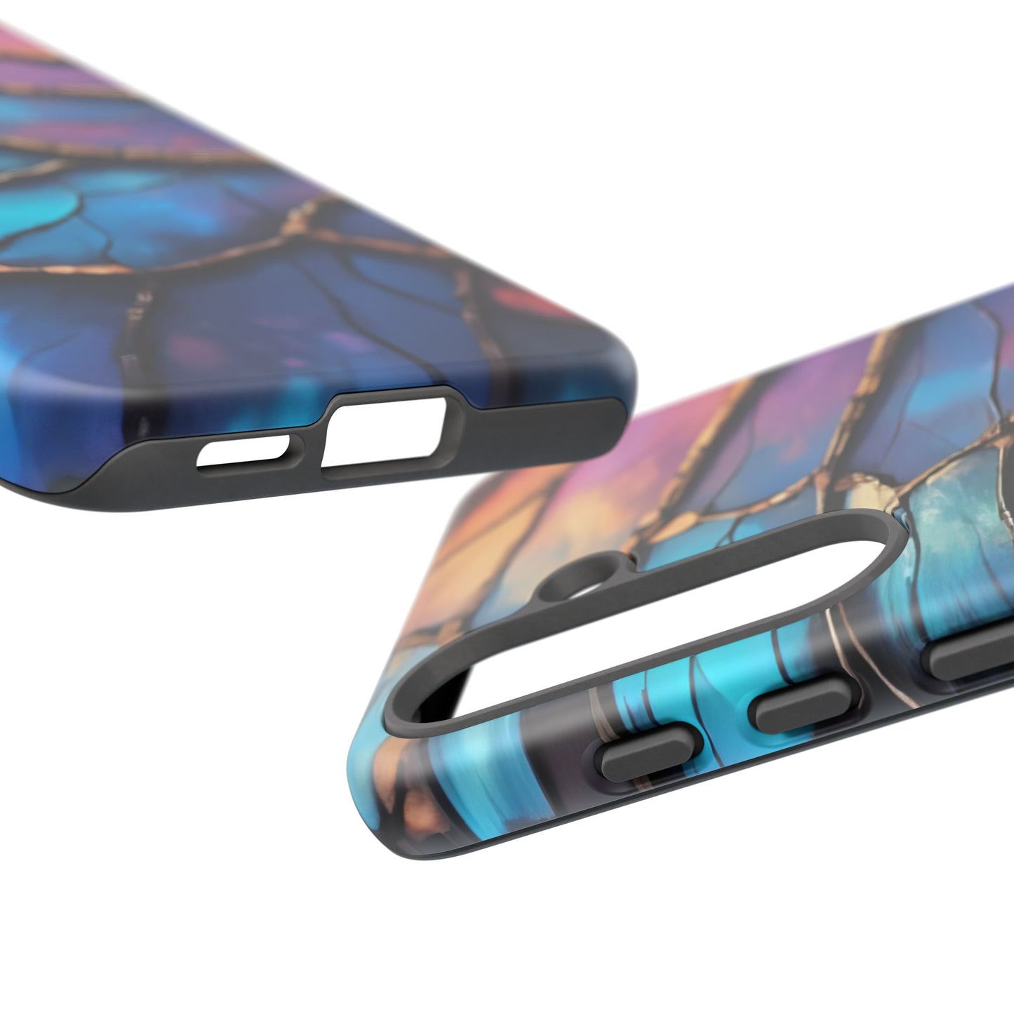 Morpho Glow Case | Iridescent Blue, Purple & Orange Impact-Resistant Phone Case