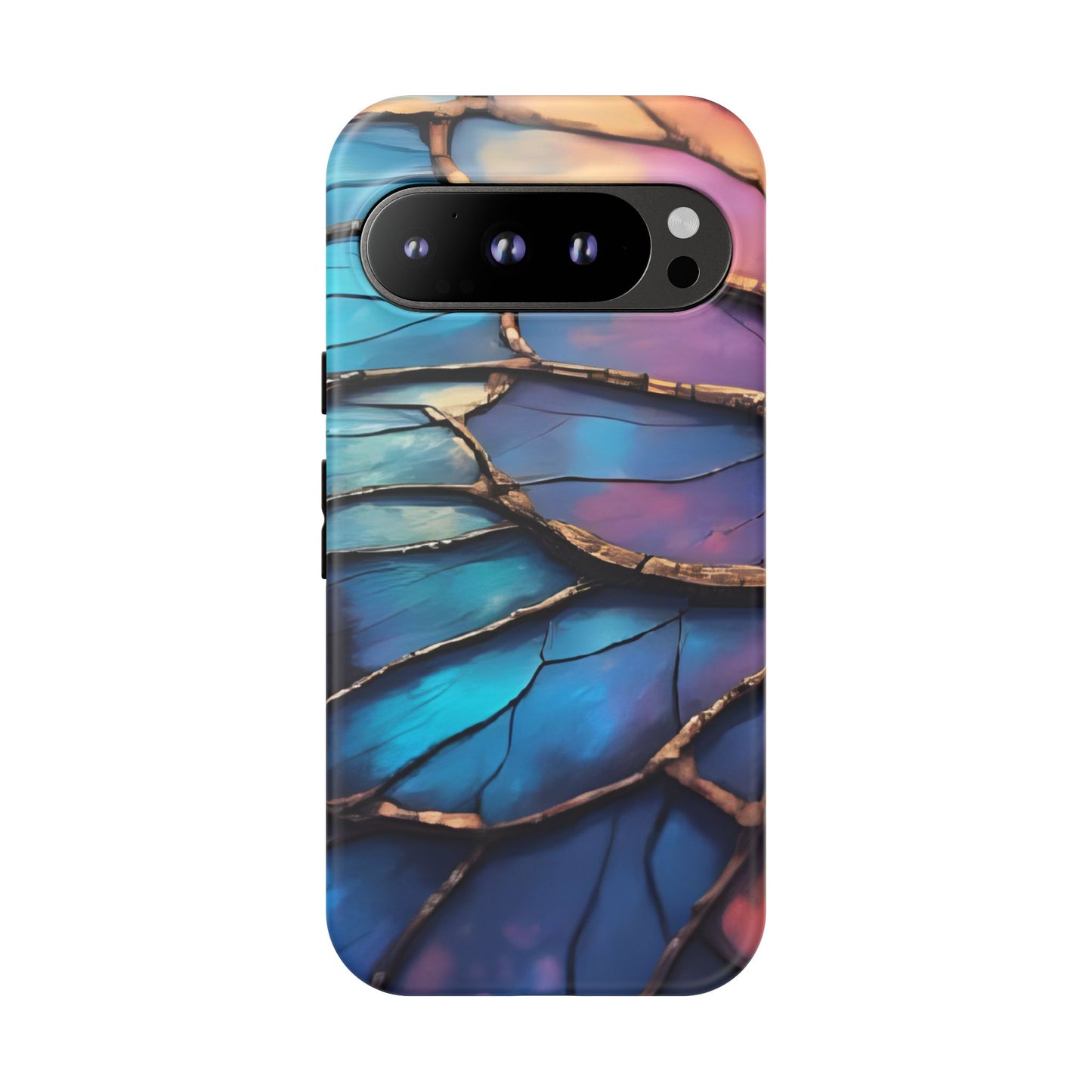 Morpho Glow Case | Iridescent Blue, Purple & Orange Impact-Resistant Phone Case