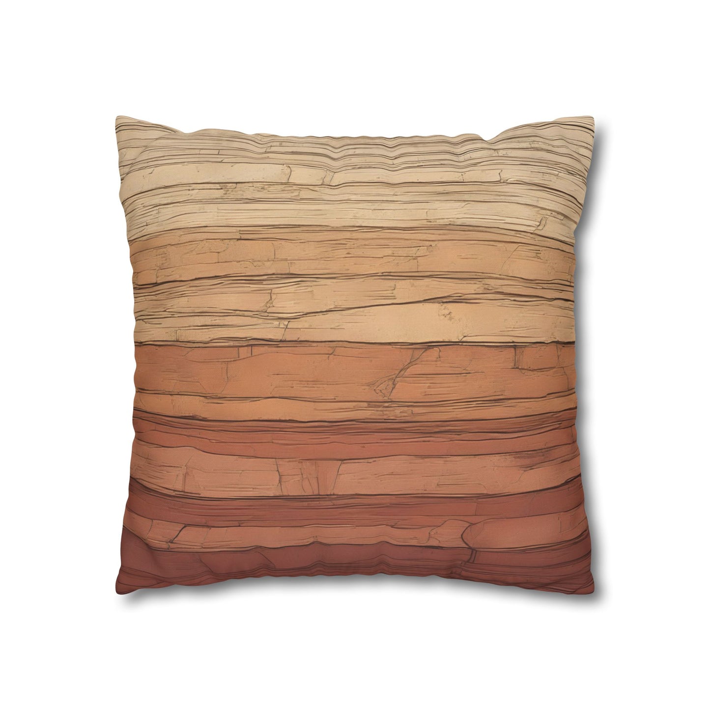 Clay Horizon Pillowcase – Earthy Tones, Boho Decor, Natural Texture