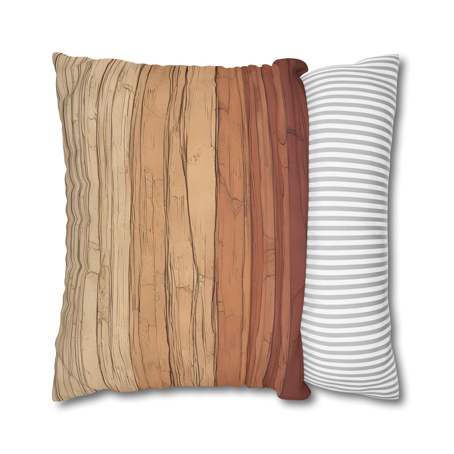 Clay Horizon Pillowcase – Earthy Tones, Boho Decor, Natural Texture