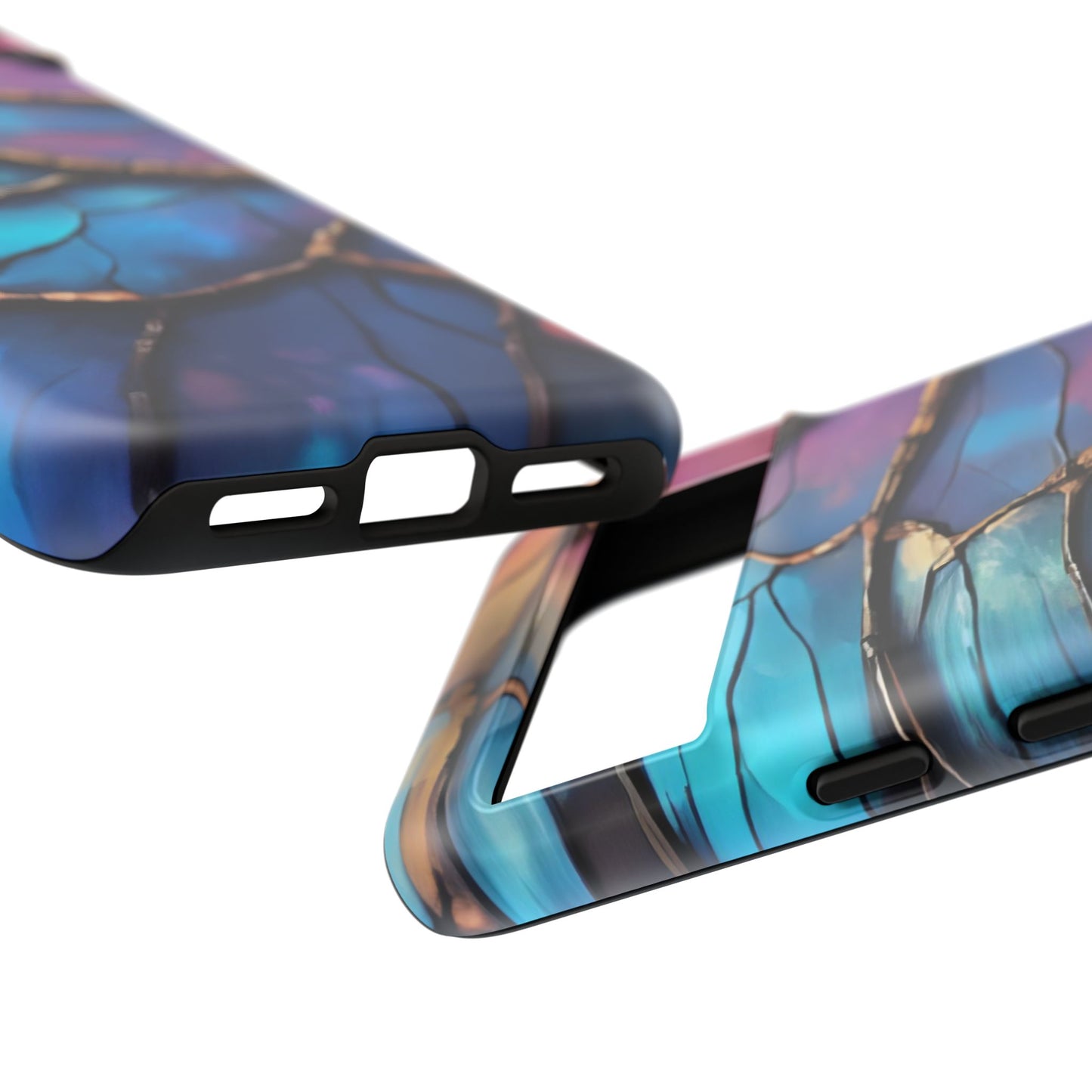 Morpho Glow Case | Iridescent Blue, Purple & Orange Impact-Resistant Phone Case