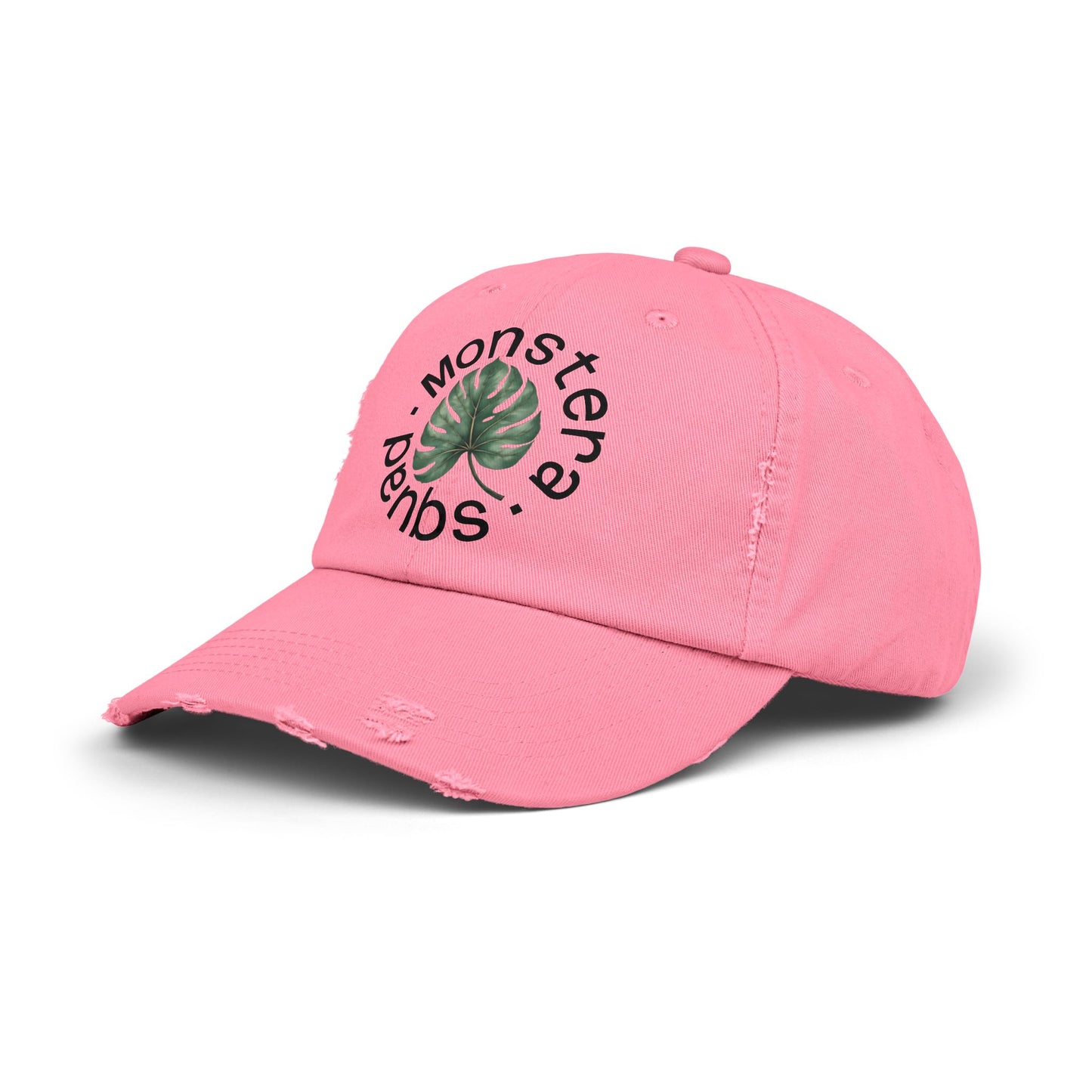 Monstera Squad Hat - Vintage Distressed Cap for Plant Lovers