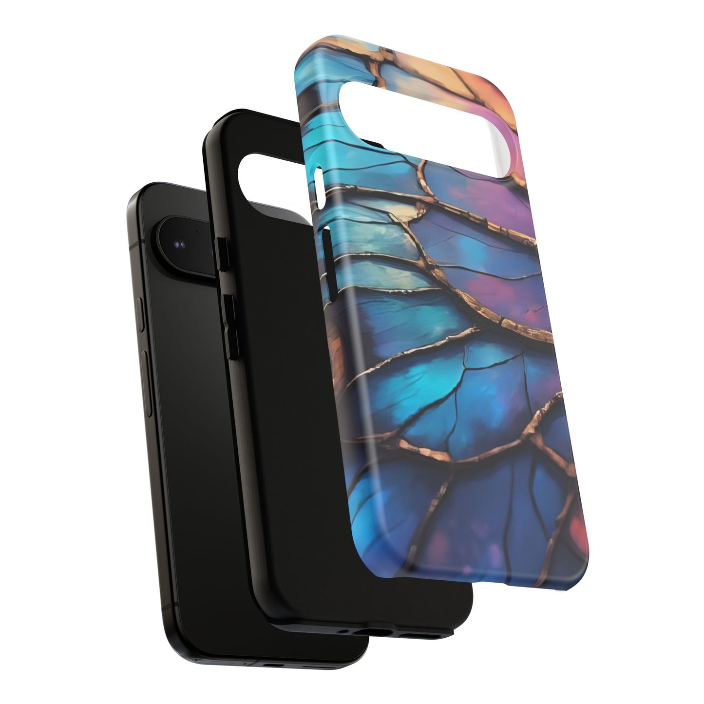 Morpho Glow Case | Iridescent Blue, Purple & Orange Impact-Resistant Phone Case