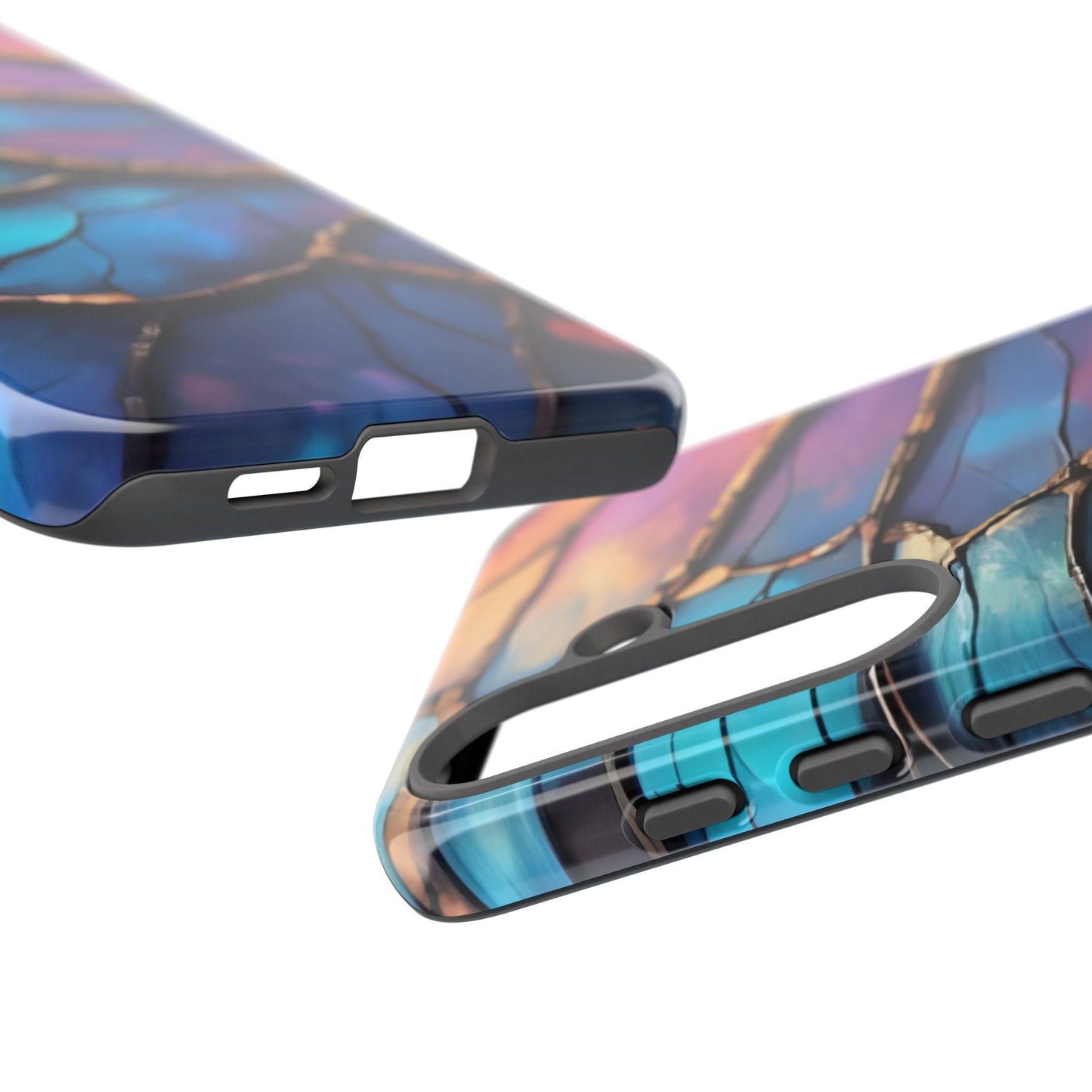 Morpho Glow Case | Iridescent Blue, Purple & Orange Impact-Resistant Phone Case