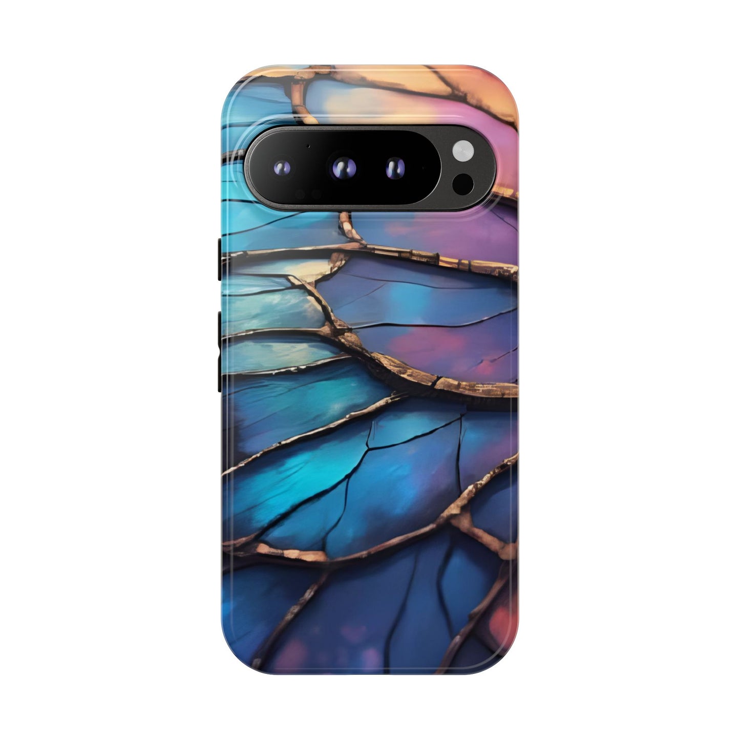 Morpho Glow Case | Iridescent Blue, Purple & Orange Impact-Resistant Phone Case