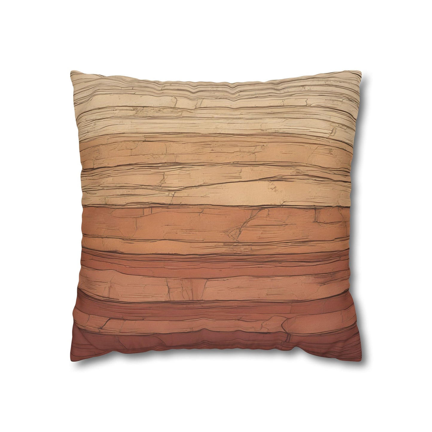 Clay Horizon Pillowcase – Earthy Tones, Boho Decor, Natural Texture