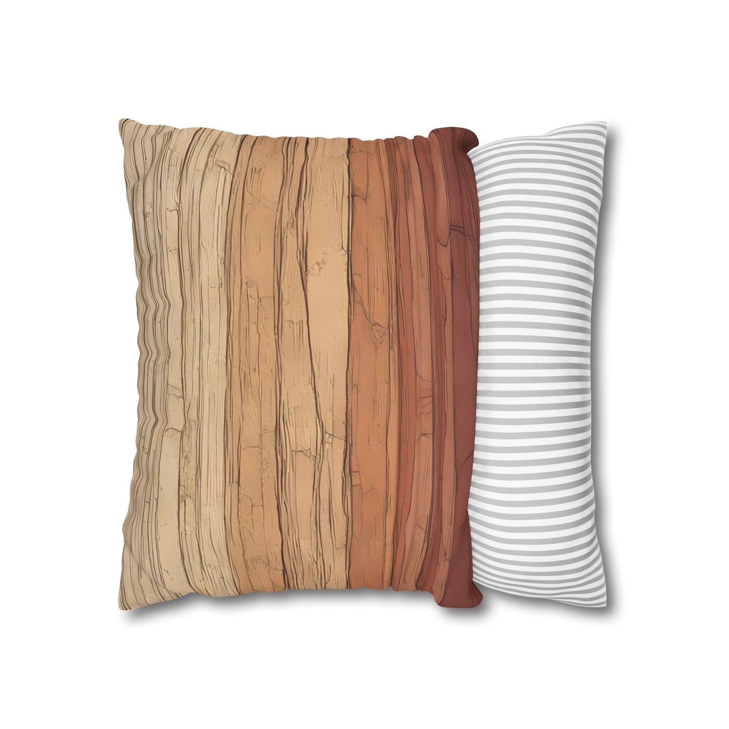 Clay Horizon Pillowcase – Earthy Tones, Boho Decor, Natural Texture