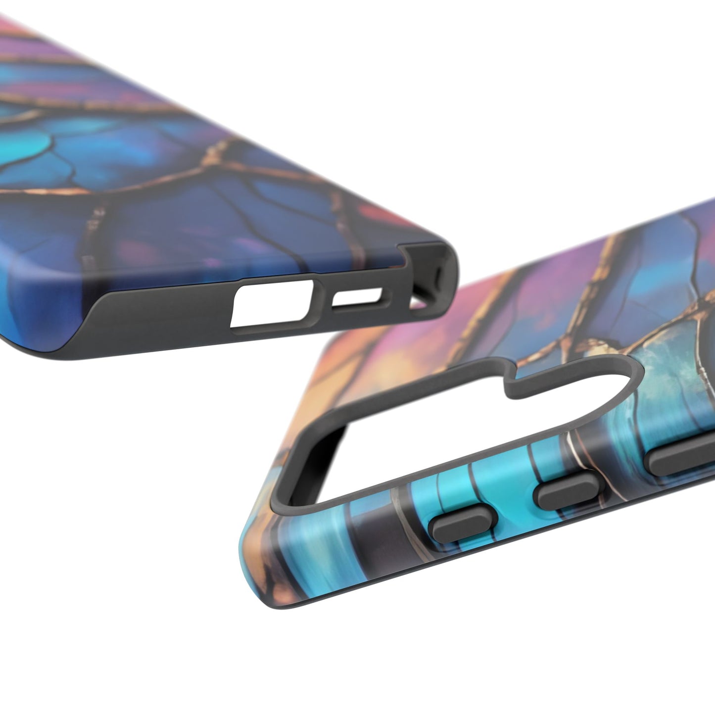 Morpho Glow Case | Iridescent Blue, Purple & Orange Impact-Resistant Phone Case