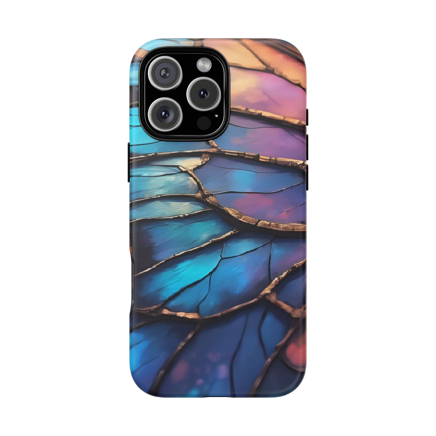 Morpho Glow Case | Iridescent Blue, Purple & Orange Impact-Resistant Phone Case