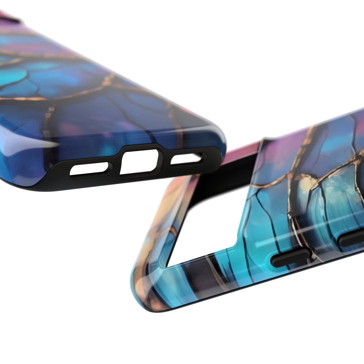Morpho Glow Case | Iridescent Blue, Purple & Orange Impact-Resistant Phone Case