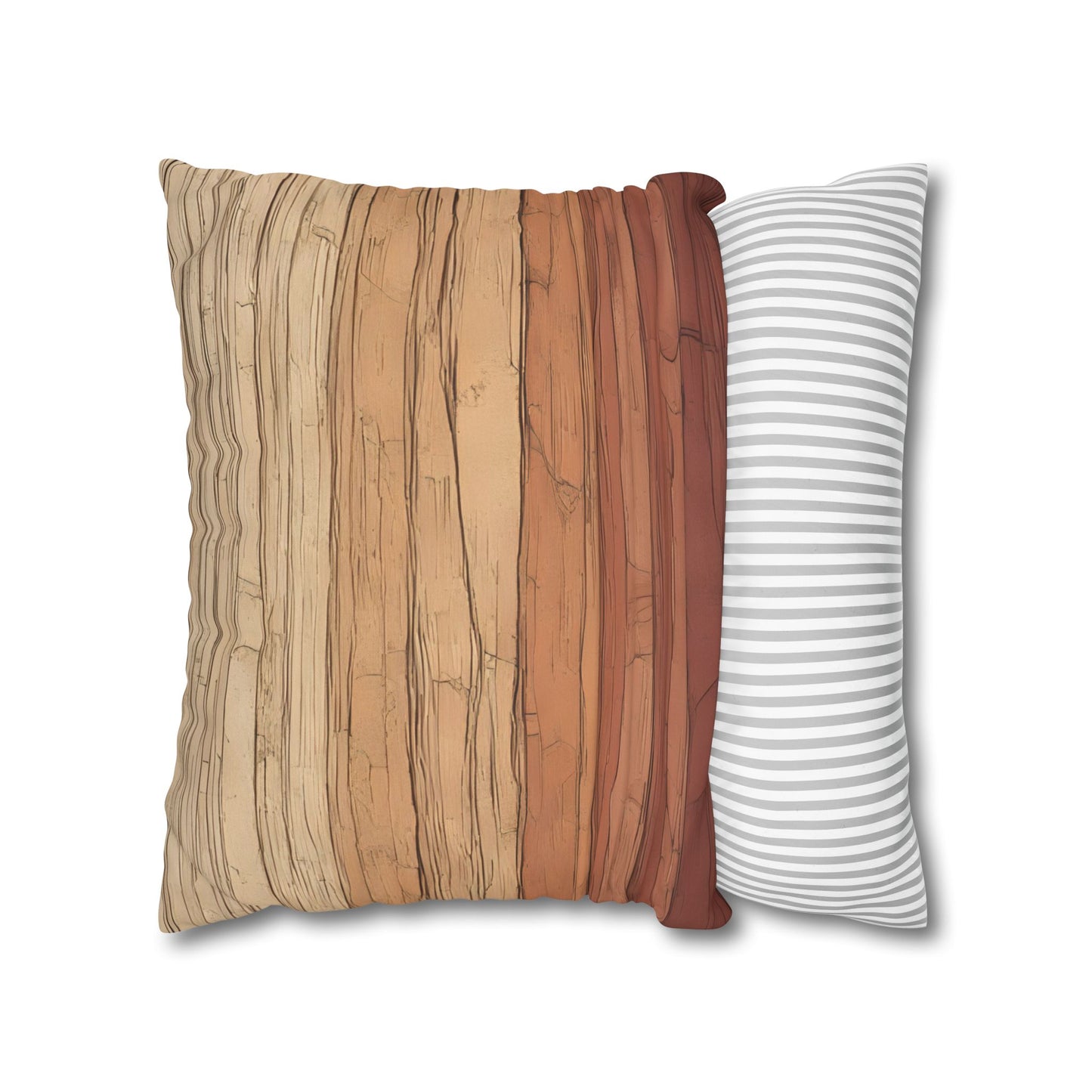 Clay Horizon Pillowcase – Earthy Tones, Boho Decor, Natural Texture
