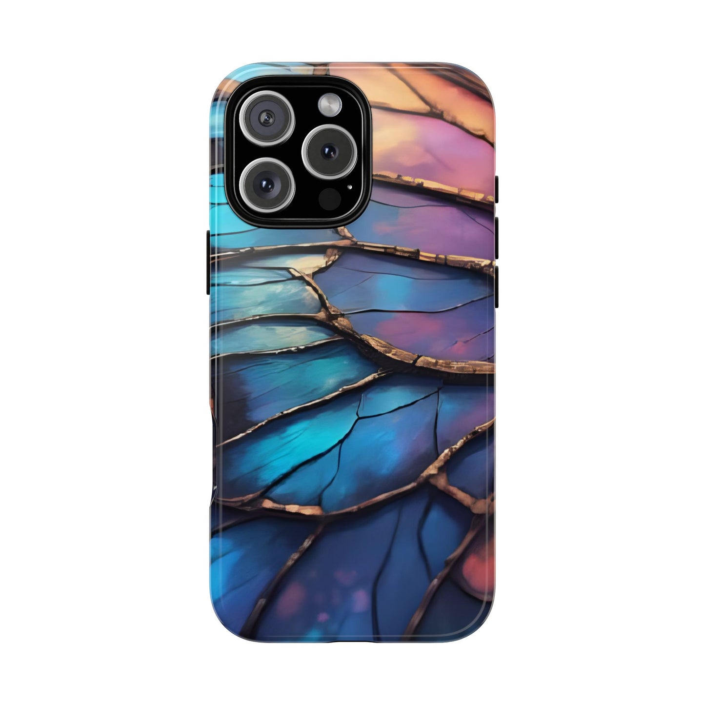 Morpho Glow Case | Iridescent Blue, Purple & Orange Impact-Resistant Phone Case