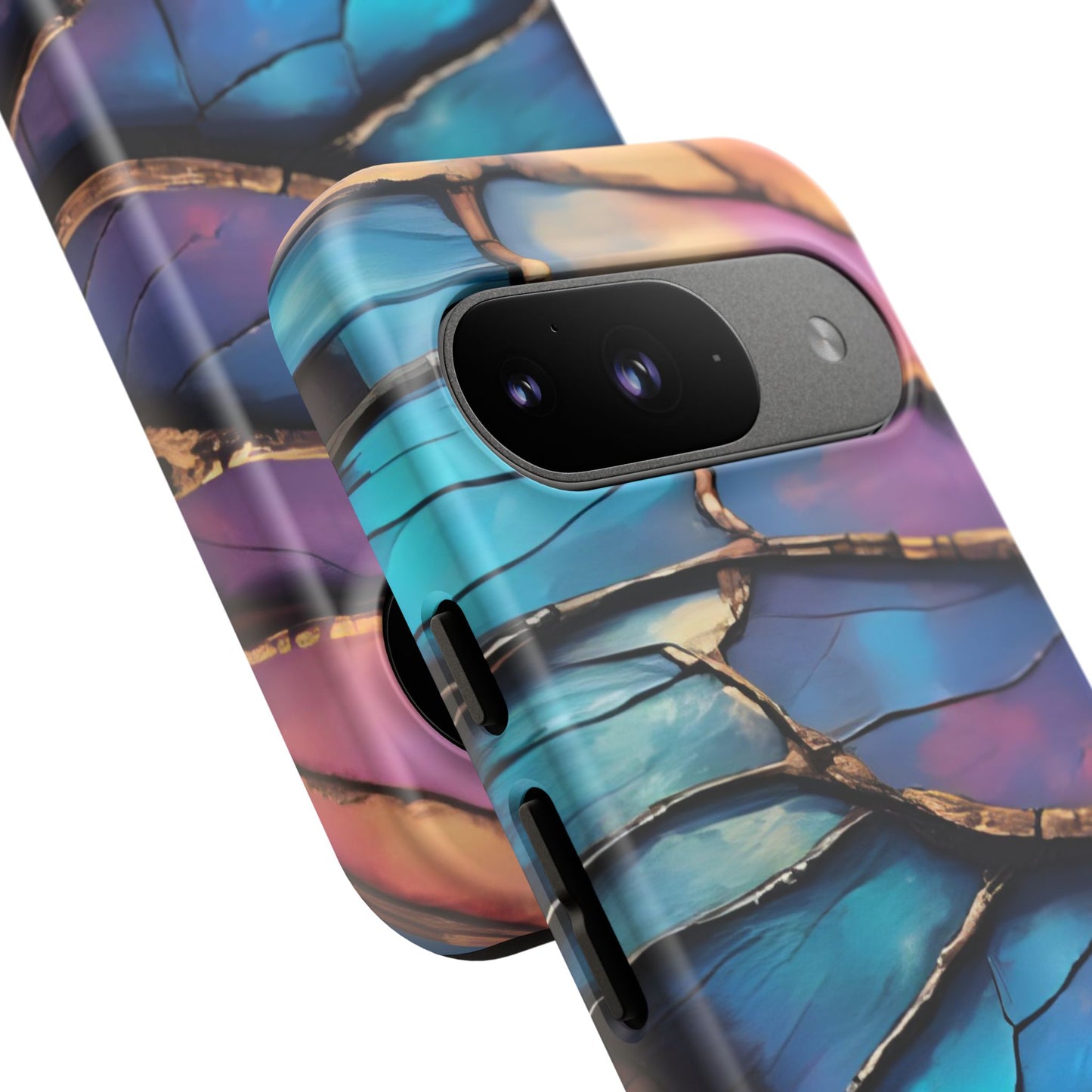 Morpho Glow Case | Iridescent Blue, Purple & Orange Impact-Resistant Phone Case