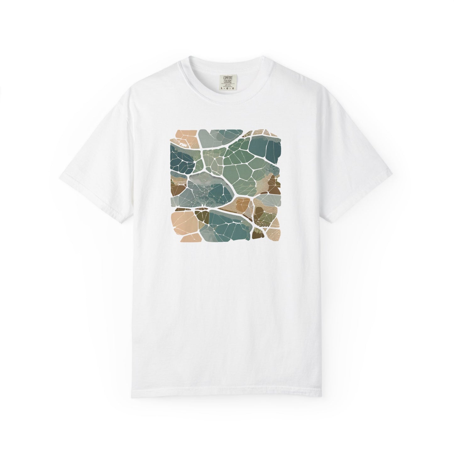 Minimalist white cotton shirt with biomimicry urban design