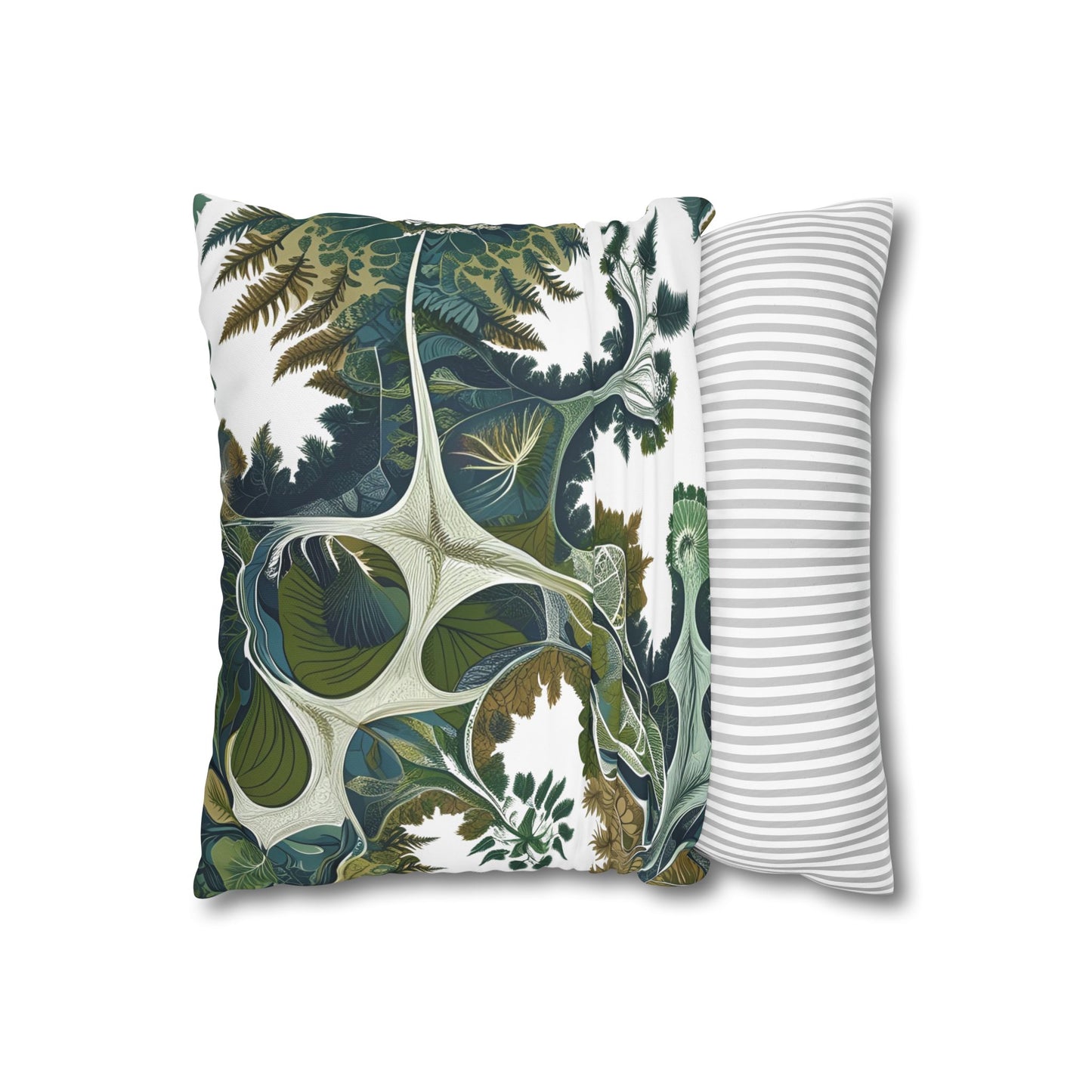 Botanical Veinwork Pillowcase – Leaf Pattern Cover for Plant Lovers