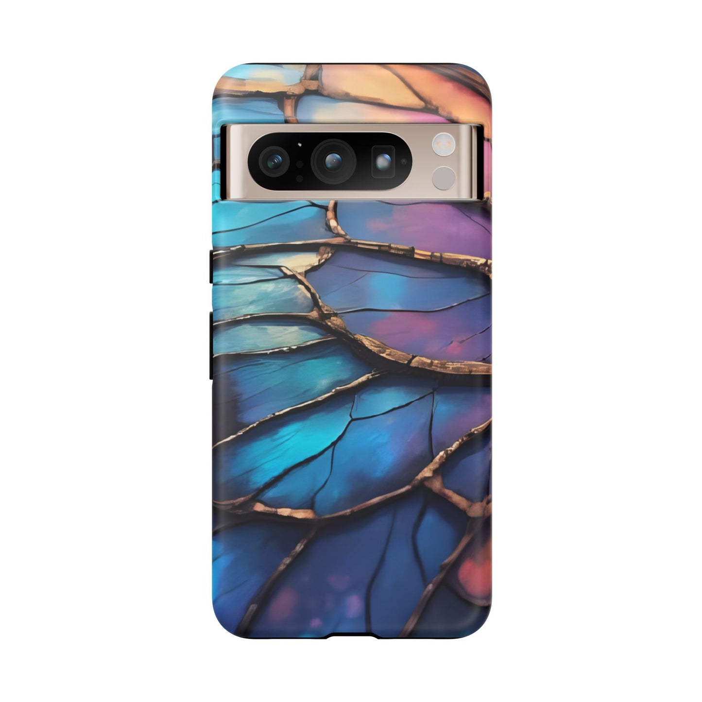 Morpho Glow Case | Iridescent Blue, Purple & Orange Impact-Resistant Phone Case
