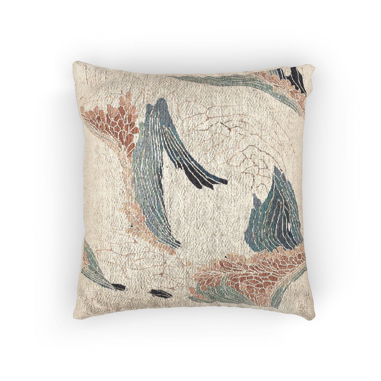 Bohemian Woven Pillow – Elegant Nature-Inspired Home Accent