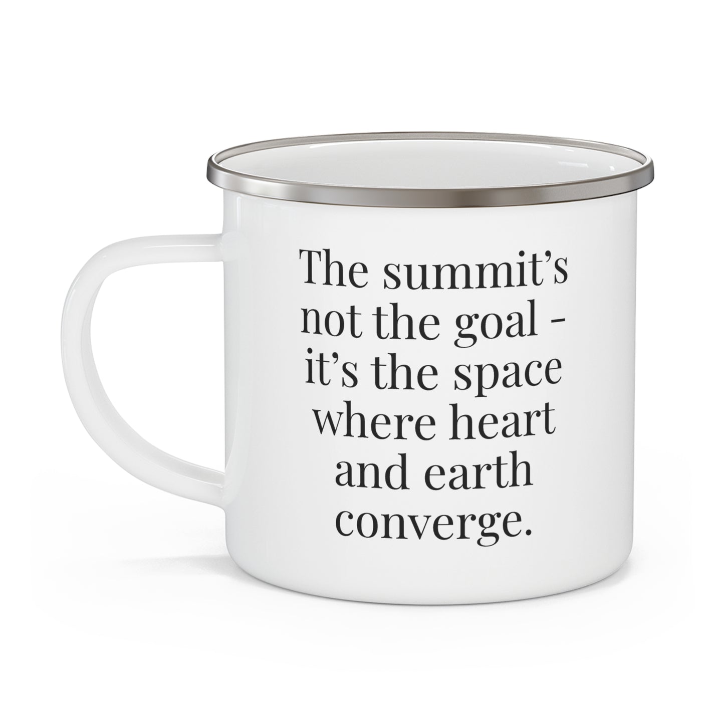 Summit Soul Enamel Mug - Mountain Adventure Campfire Cup