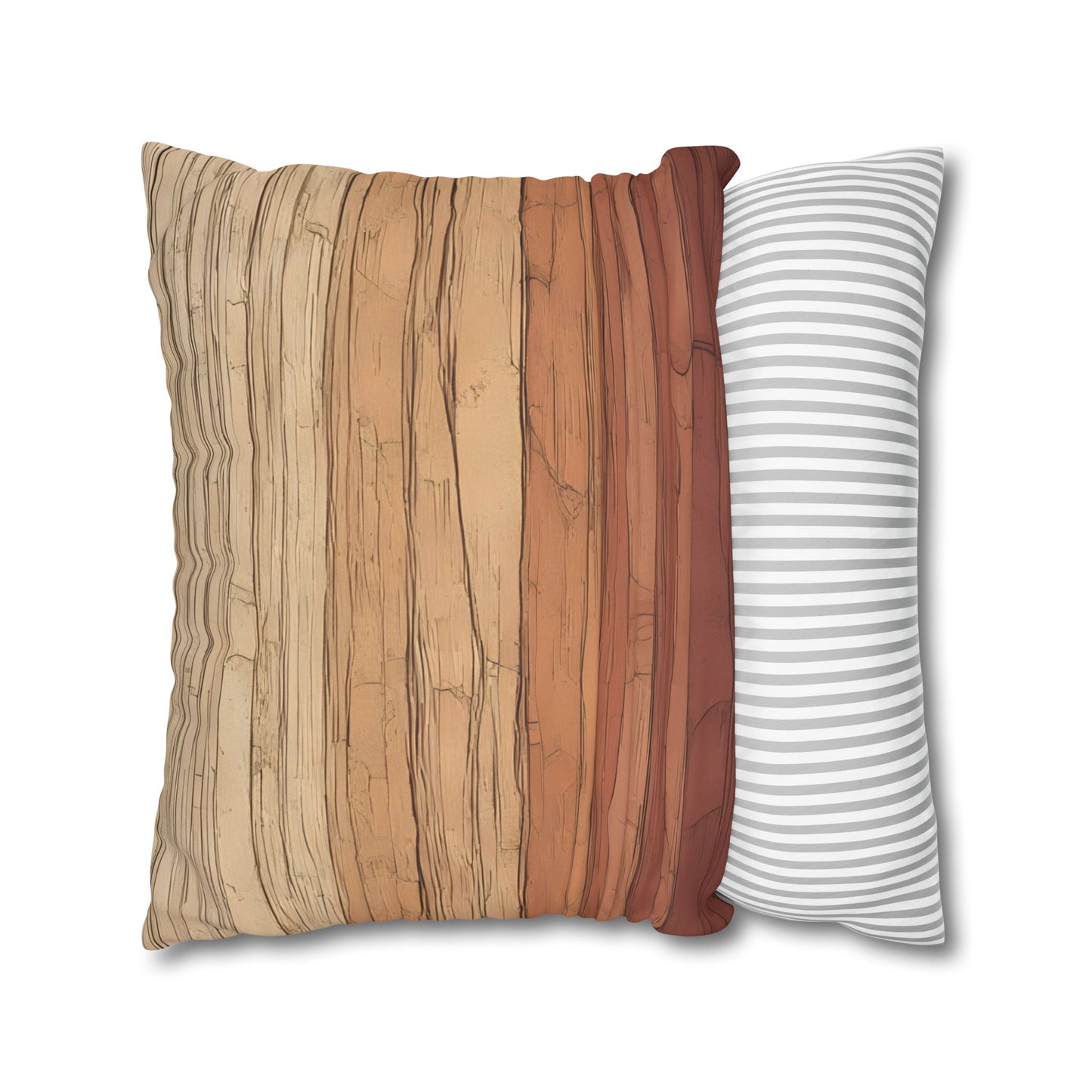 Clay Horizon Pillowcase – Earthy Tones, Boho Decor, Natural Texture