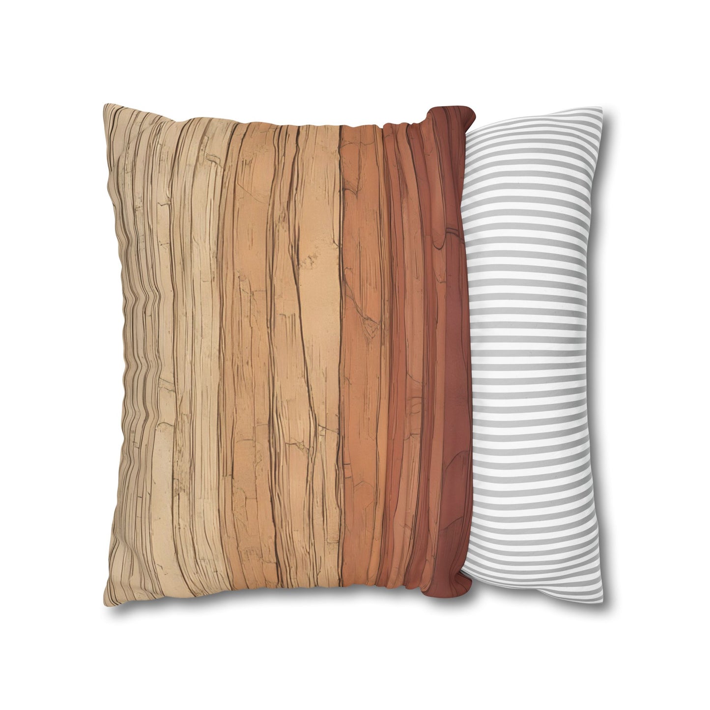 Clay Horizon Pillowcase – Earthy Tones, Boho Decor, Natural Texture