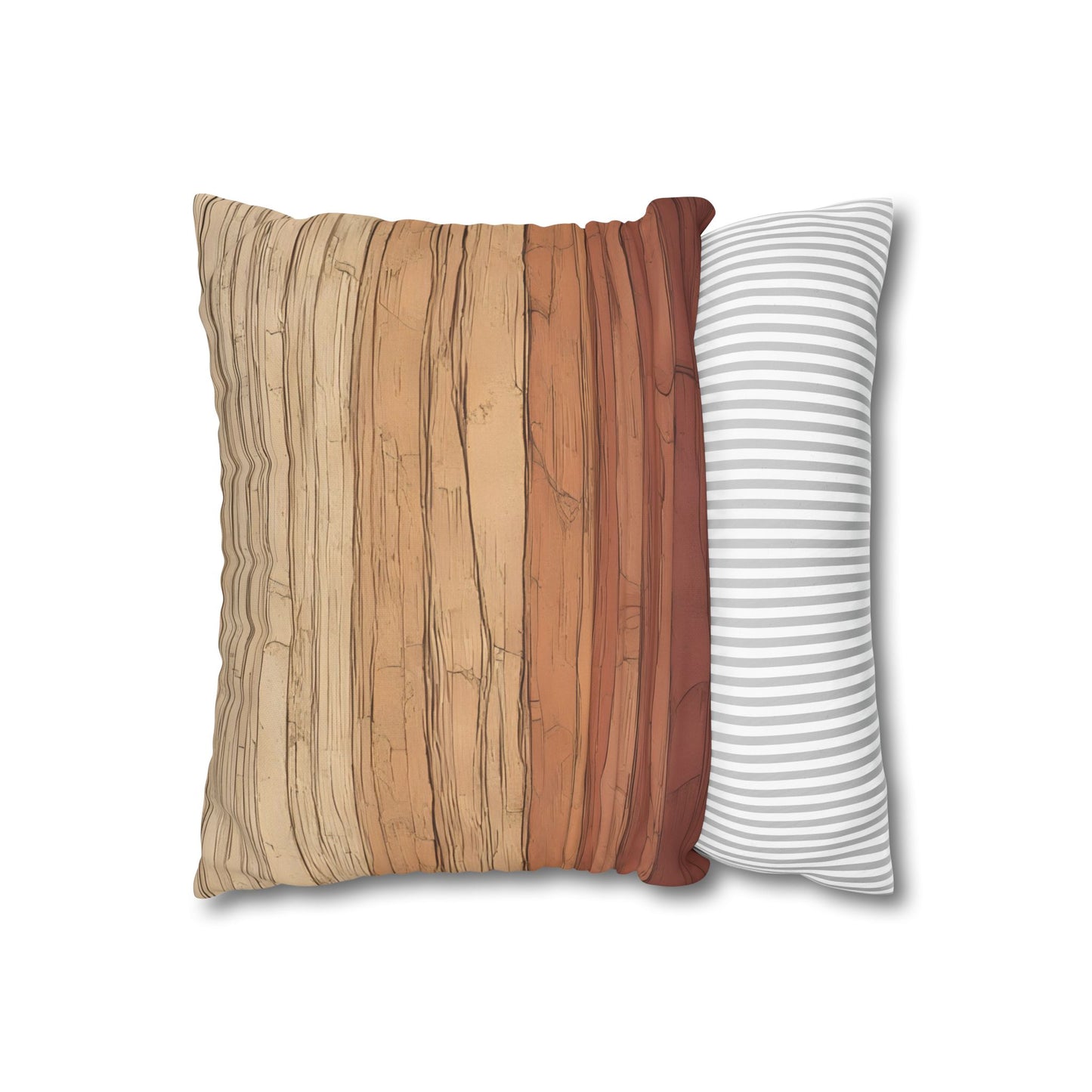Clay Horizon Pillowcase – Earthy Tones, Boho Decor, Natural Texture