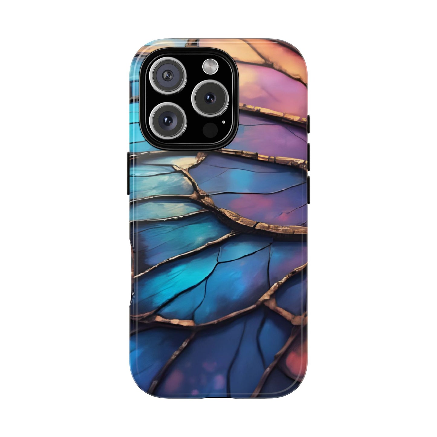 Morpho Glow Case | Iridescent Blue, Purple & Orange Impact-Resistant Phone Case