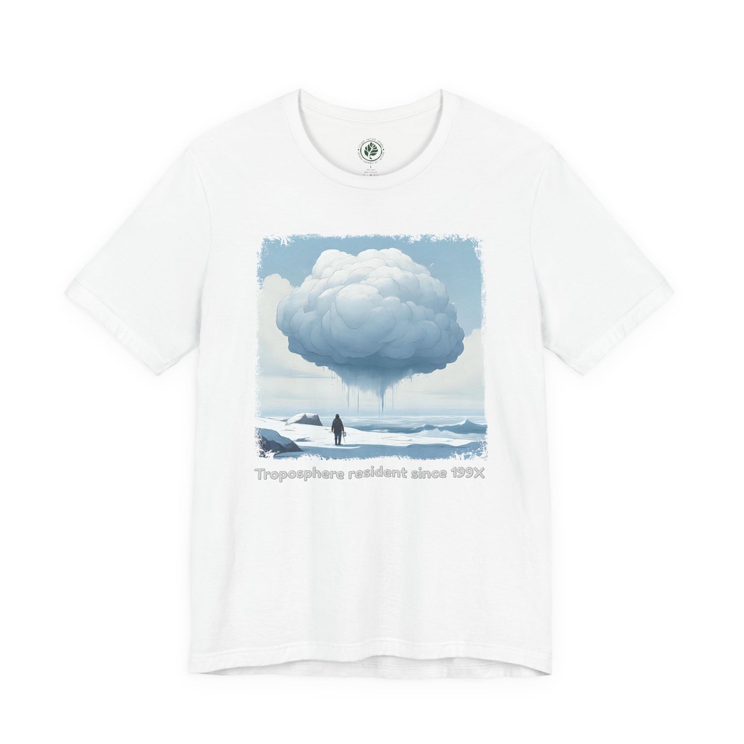 Troposphere Resident Tee - Minimalist Cloudscape Graphic Shirt, Unisex Nature-Inspired Tee Description