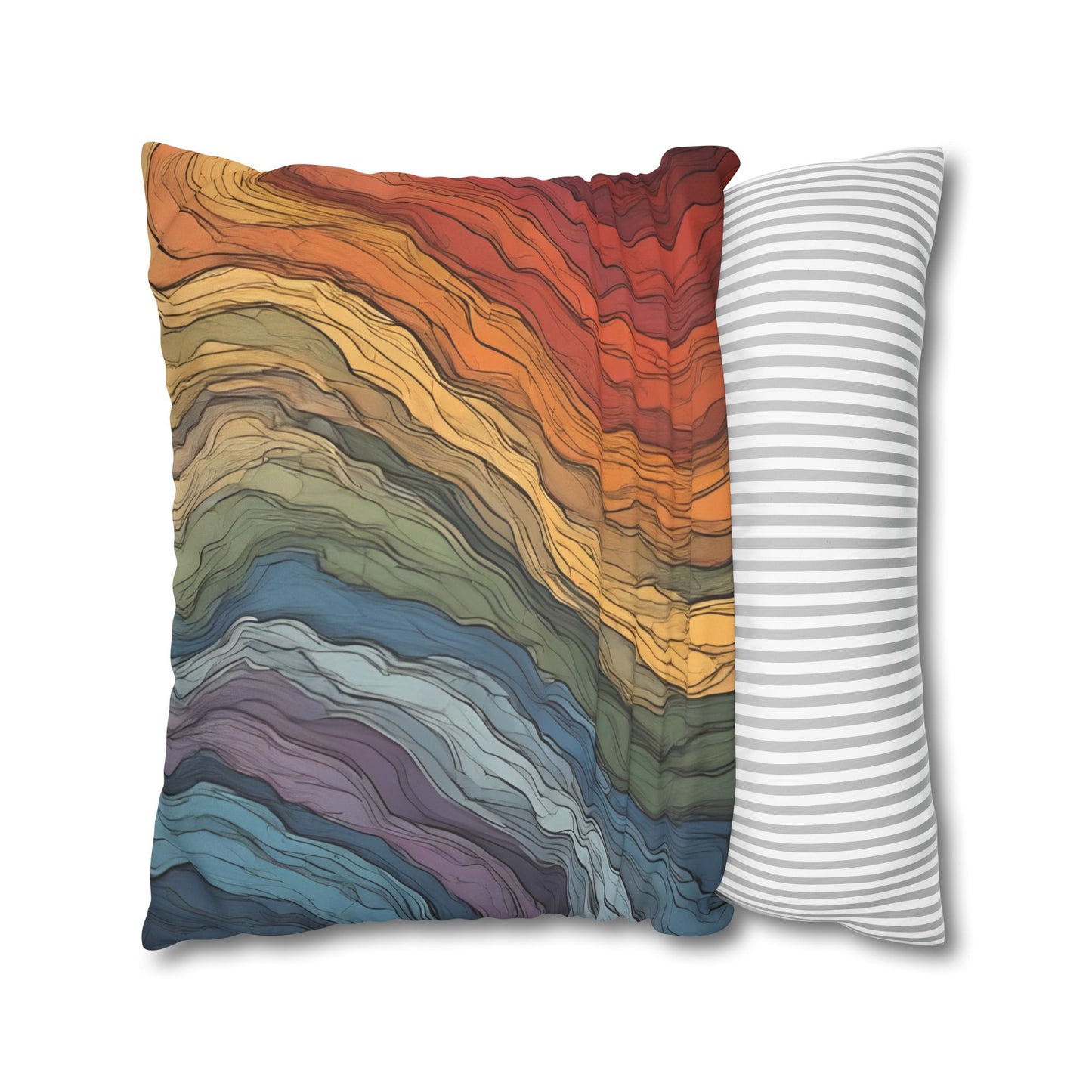 Reaction-Diffusion Pattern Pillow Case | Boho Modern Home Decor Accent