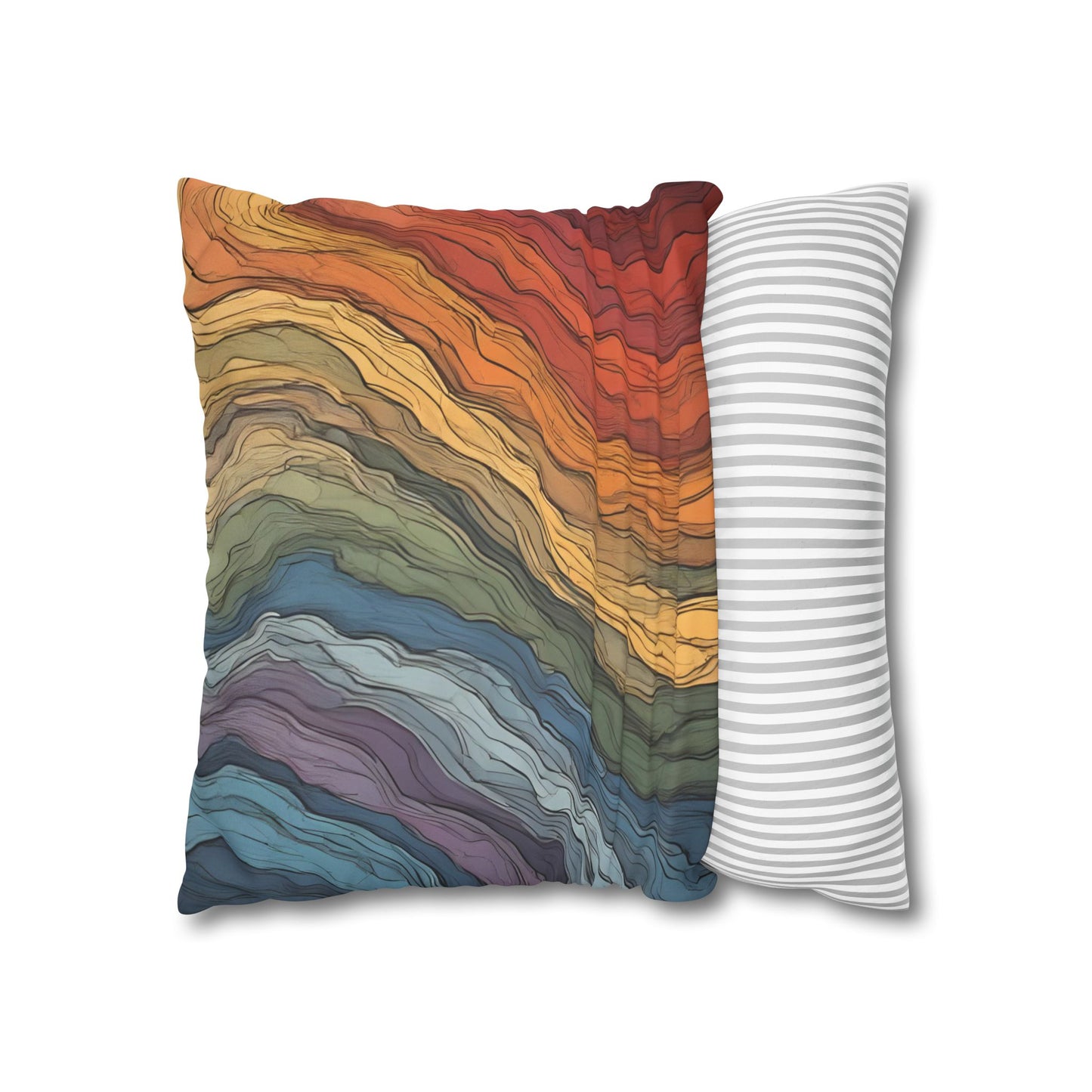 Reaction-Diffusion Pattern Pillow Case | Boho Modern Home Decor Accent