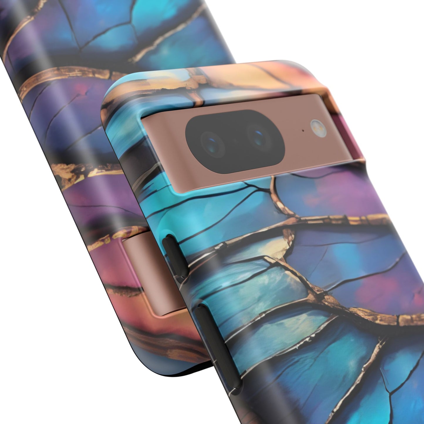 Morpho Glow Case | Iridescent Blue, Purple & Orange Impact-Resistant Phone Case