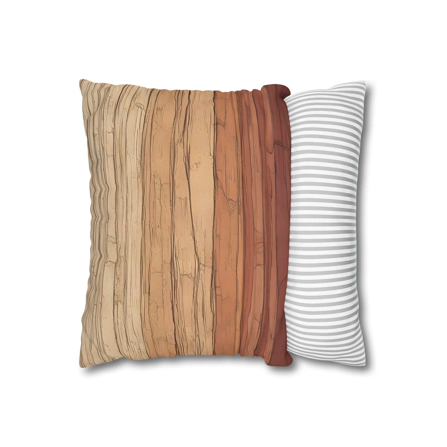 Clay Horizon Pillowcase – Earthy Tones, Boho Decor, Natural Texture