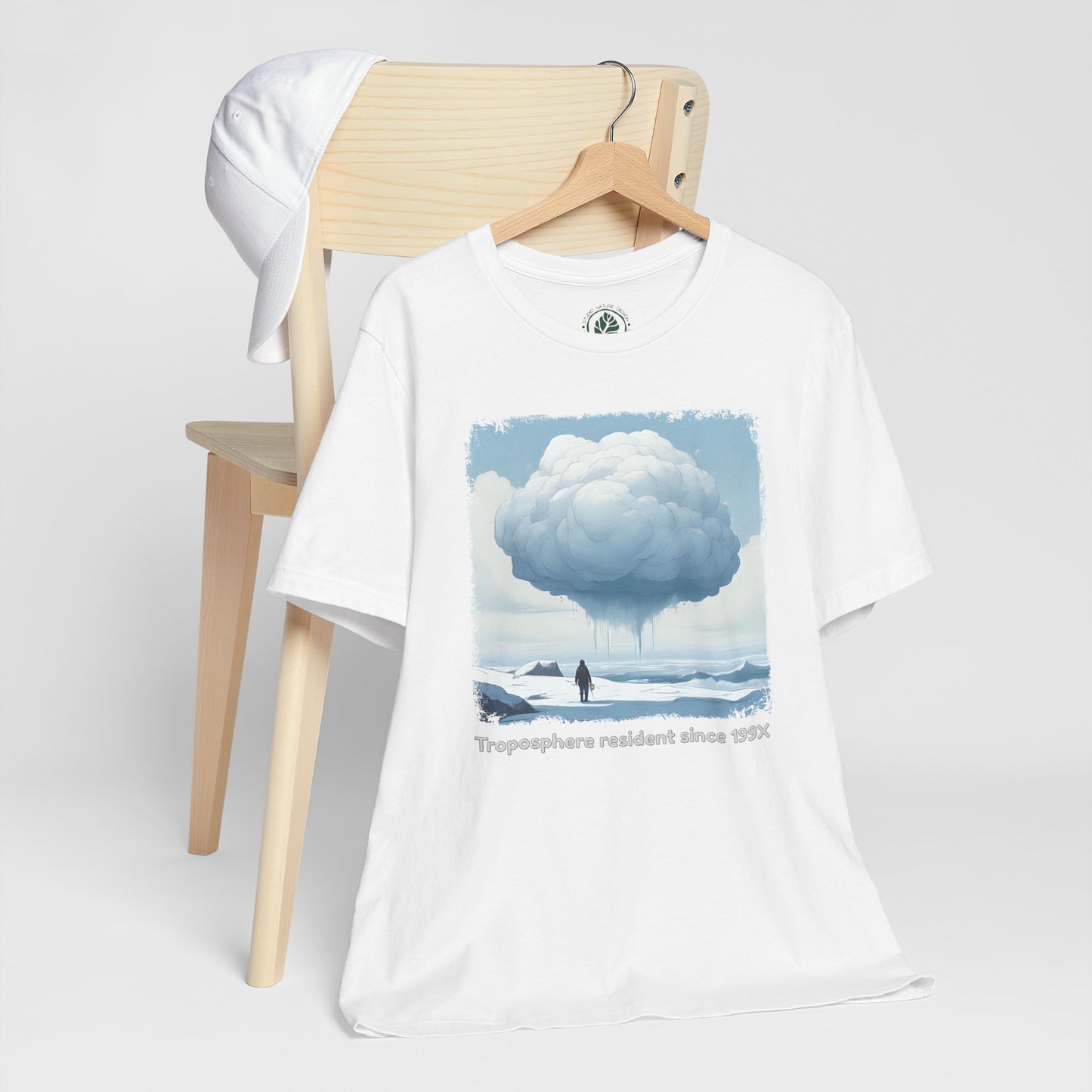 Troposphere Resident Tee - Minimalist Cloudscape Graphic Shirt, Unisex Nature-Inspired Tee Description