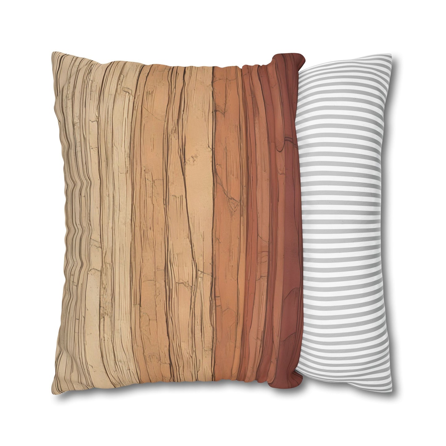 Clay Horizon Pillowcase – Earthy Tones, Boho Decor, Natural Texture
