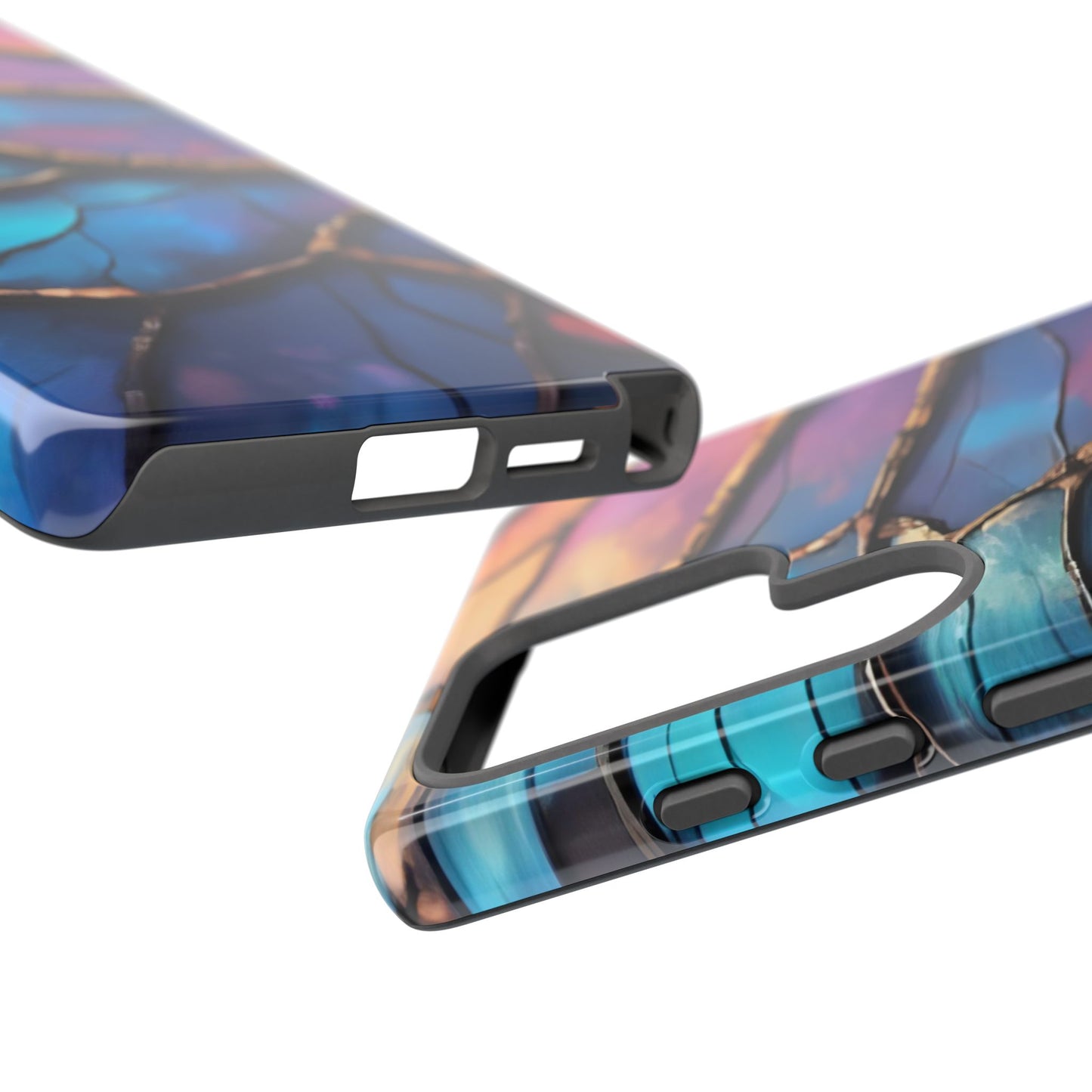 Morpho Glow Case | Iridescent Blue, Purple & Orange Impact-Resistant Phone Case