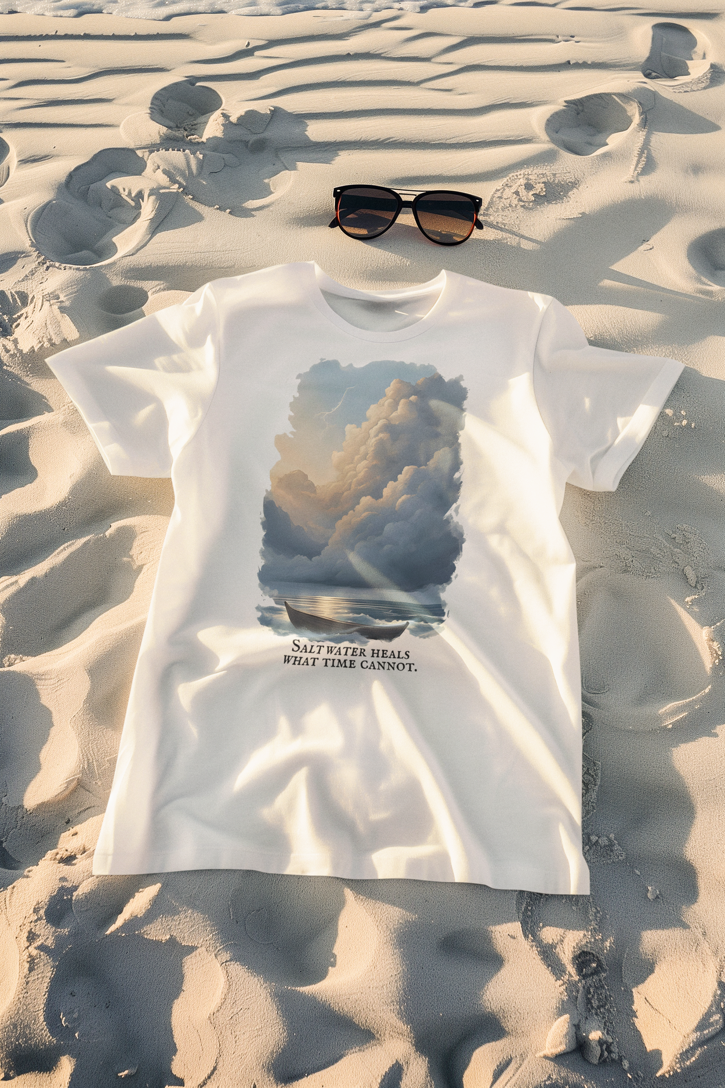 Salt Water Heals What Time Cannot – Nature Poem Tee
