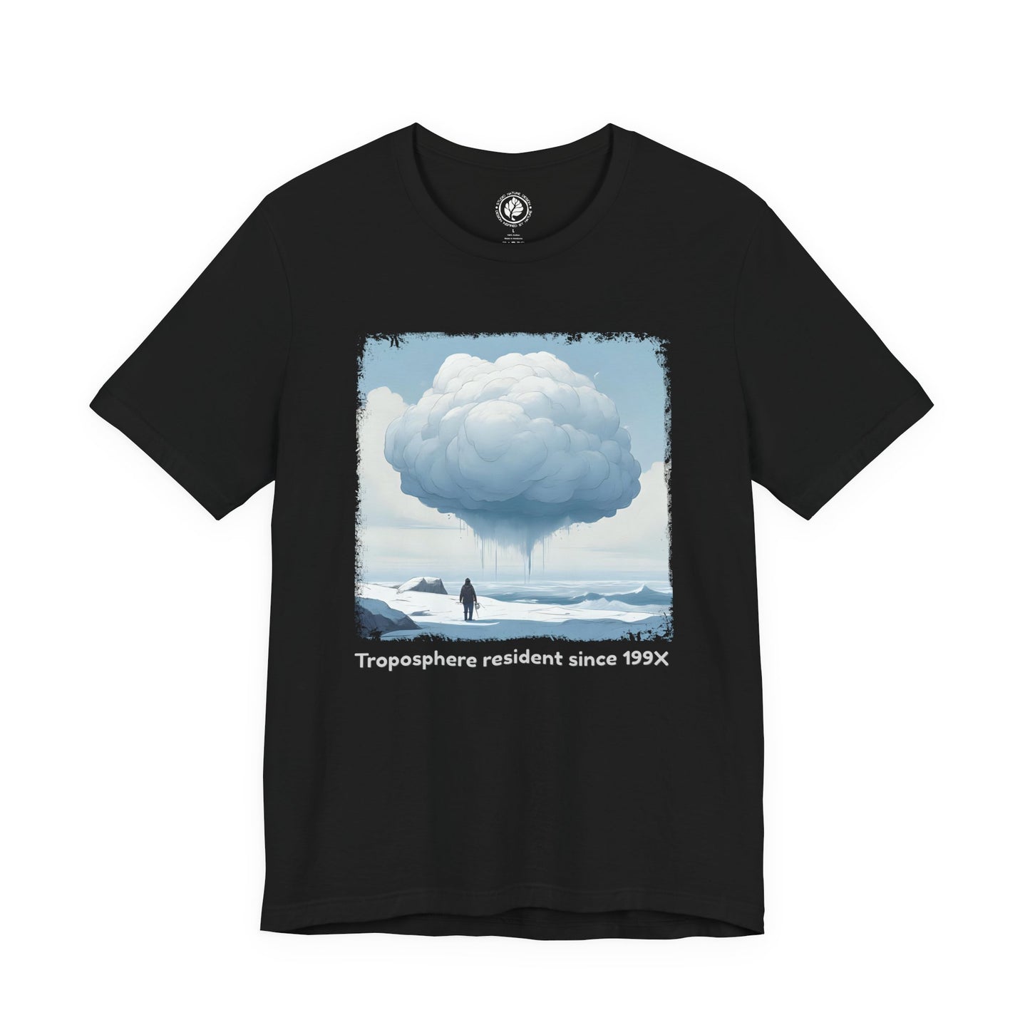 Troposphere Resident Tee - Minimalist Cloudscape Graphic Shirt, Unisex Nature-Inspired Tee Description