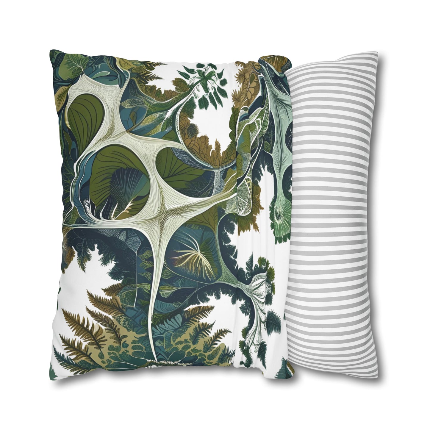 Botanical Veinwork Pillowcase – Leaf Pattern Cover for Plant Lovers