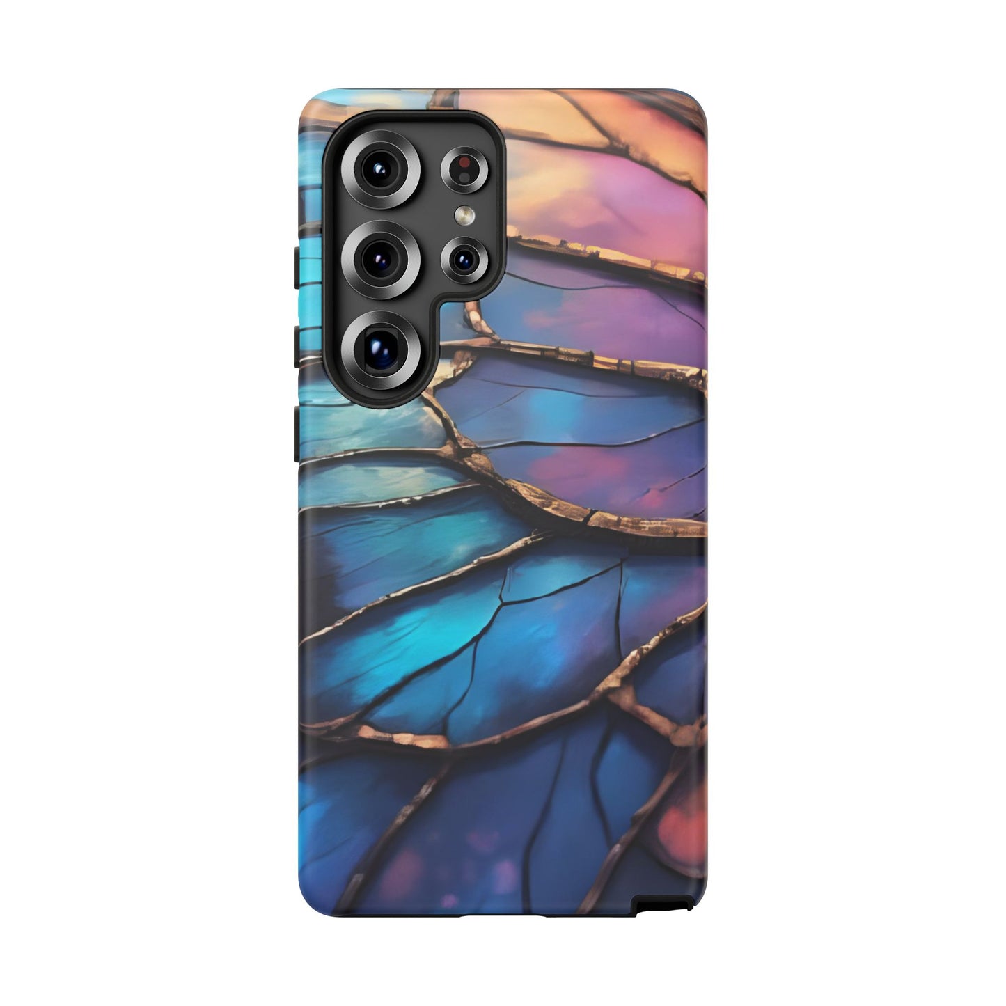 Morpho Glow Case | Iridescent Blue, Purple & Orange Impact-Resistant Phone Case