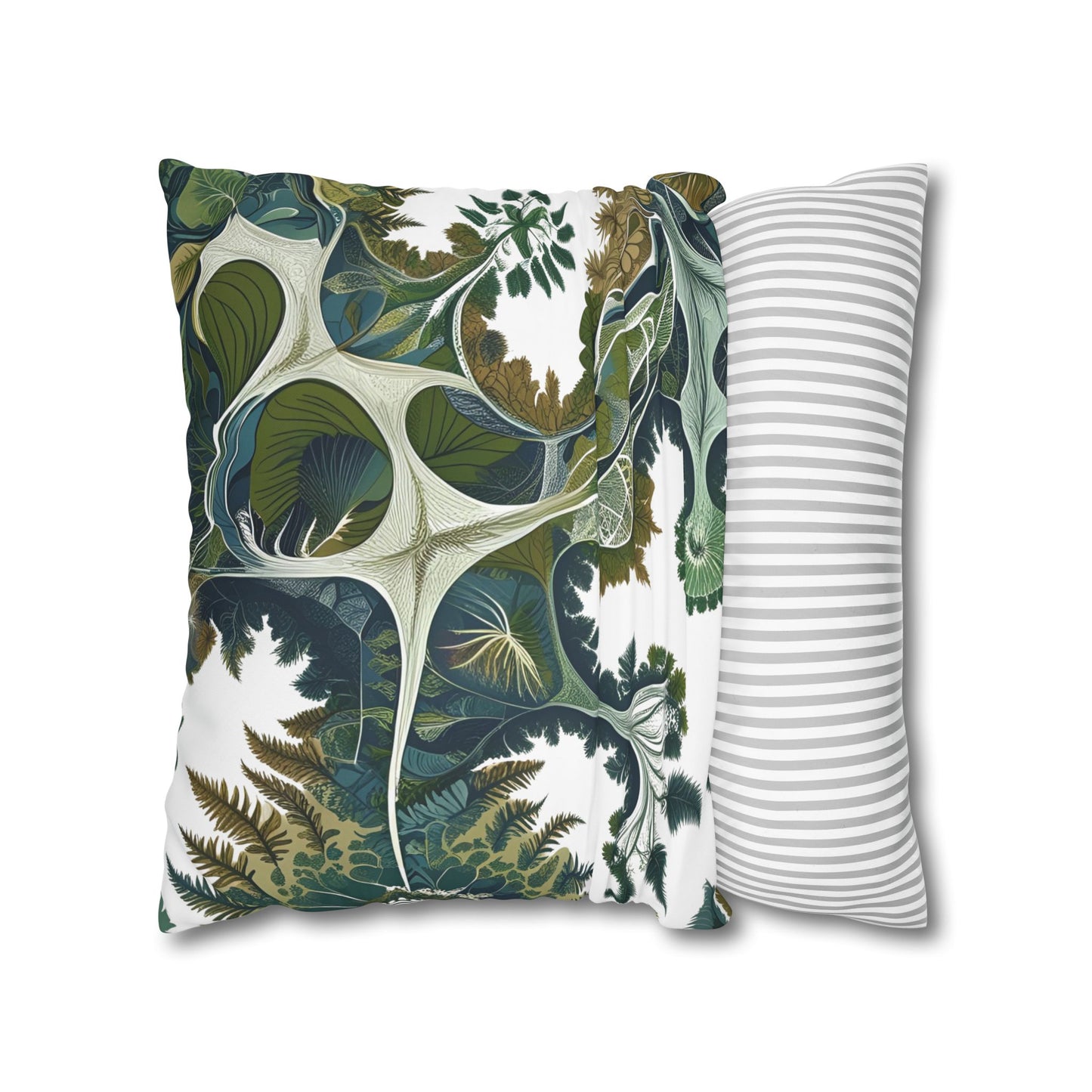 Botanical Veinwork Pillowcase – Leaf Pattern Cover for Plant Lovers