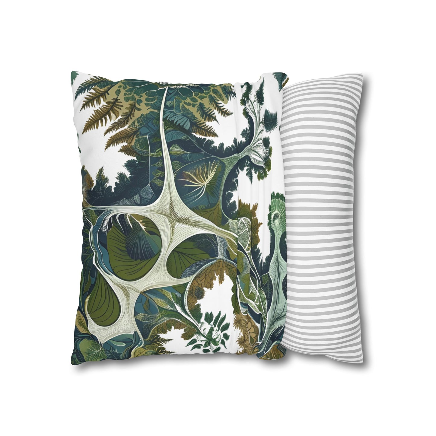 Botanical Veinwork Pillowcase – Leaf Pattern Cover for Plant Lovers