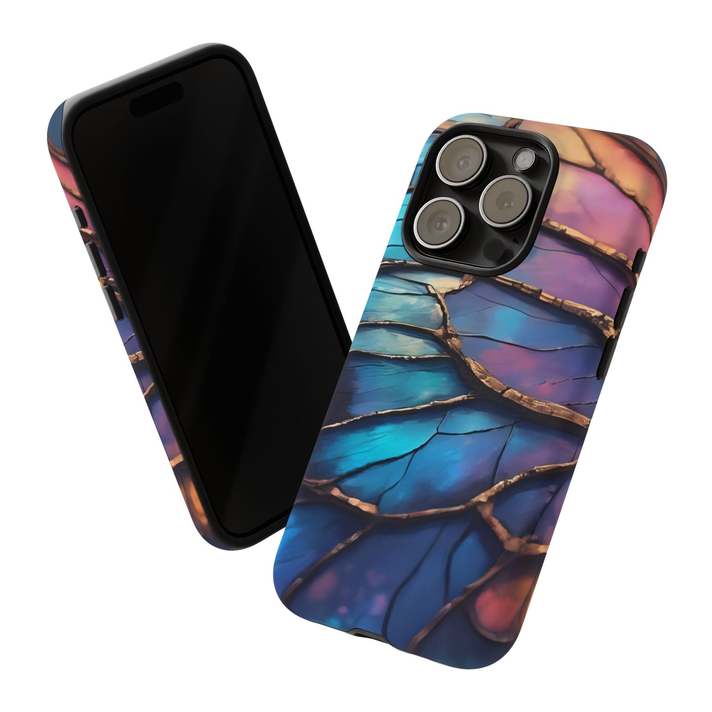 Morpho Glow Case | Iridescent Blue, Purple & Orange Impact-Resistant Phone Case