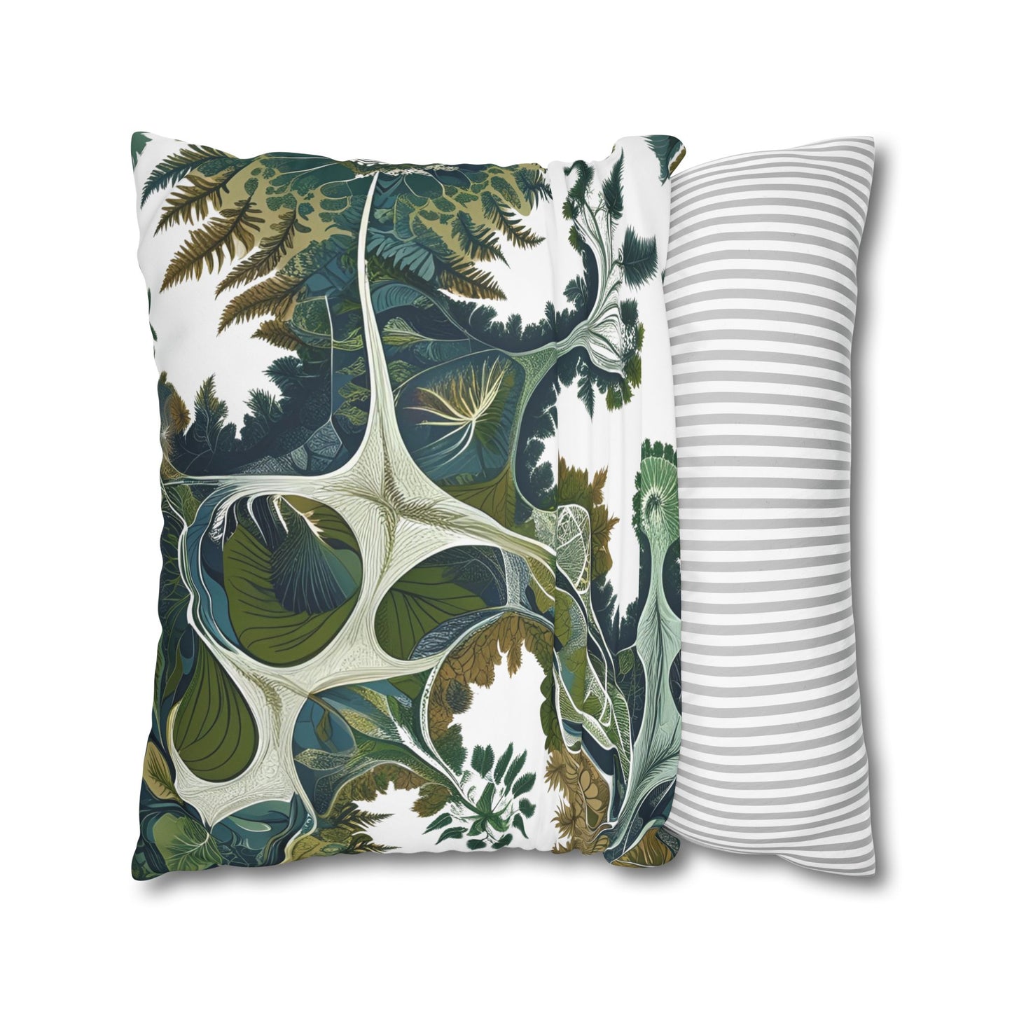 Botanical Veinwork Pillowcase – Leaf Pattern Cover for Plant Lovers