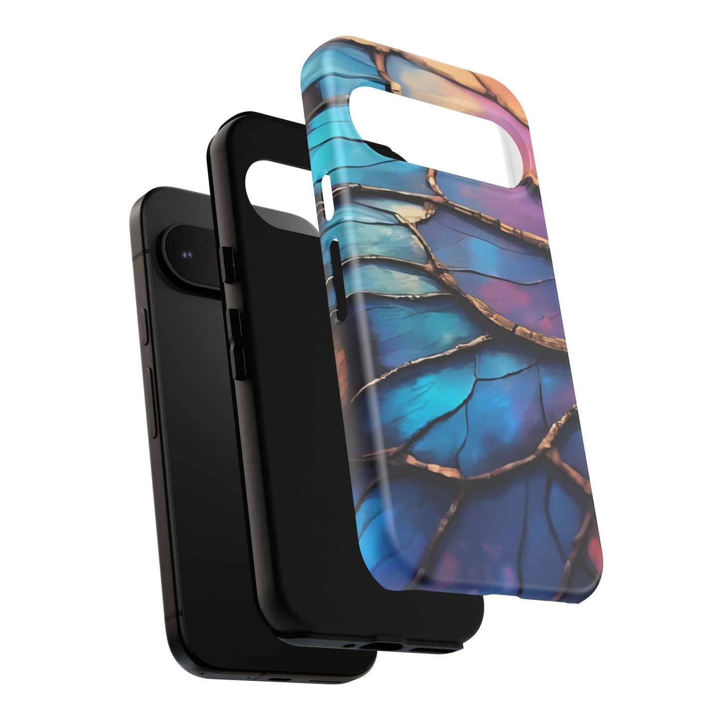 Morpho Glow Case | Iridescent Blue, Purple & Orange Impact-Resistant Phone Case