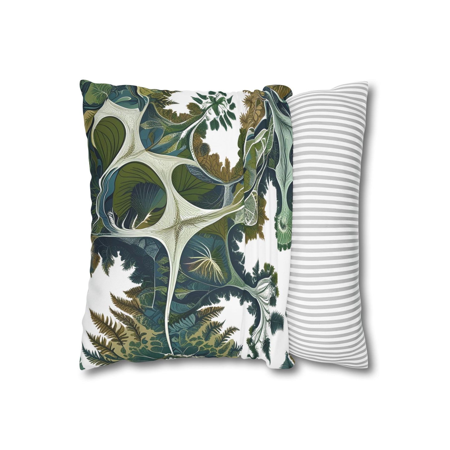 Botanical Veinwork Pillowcase – Leaf Pattern Cover for Plant Lovers