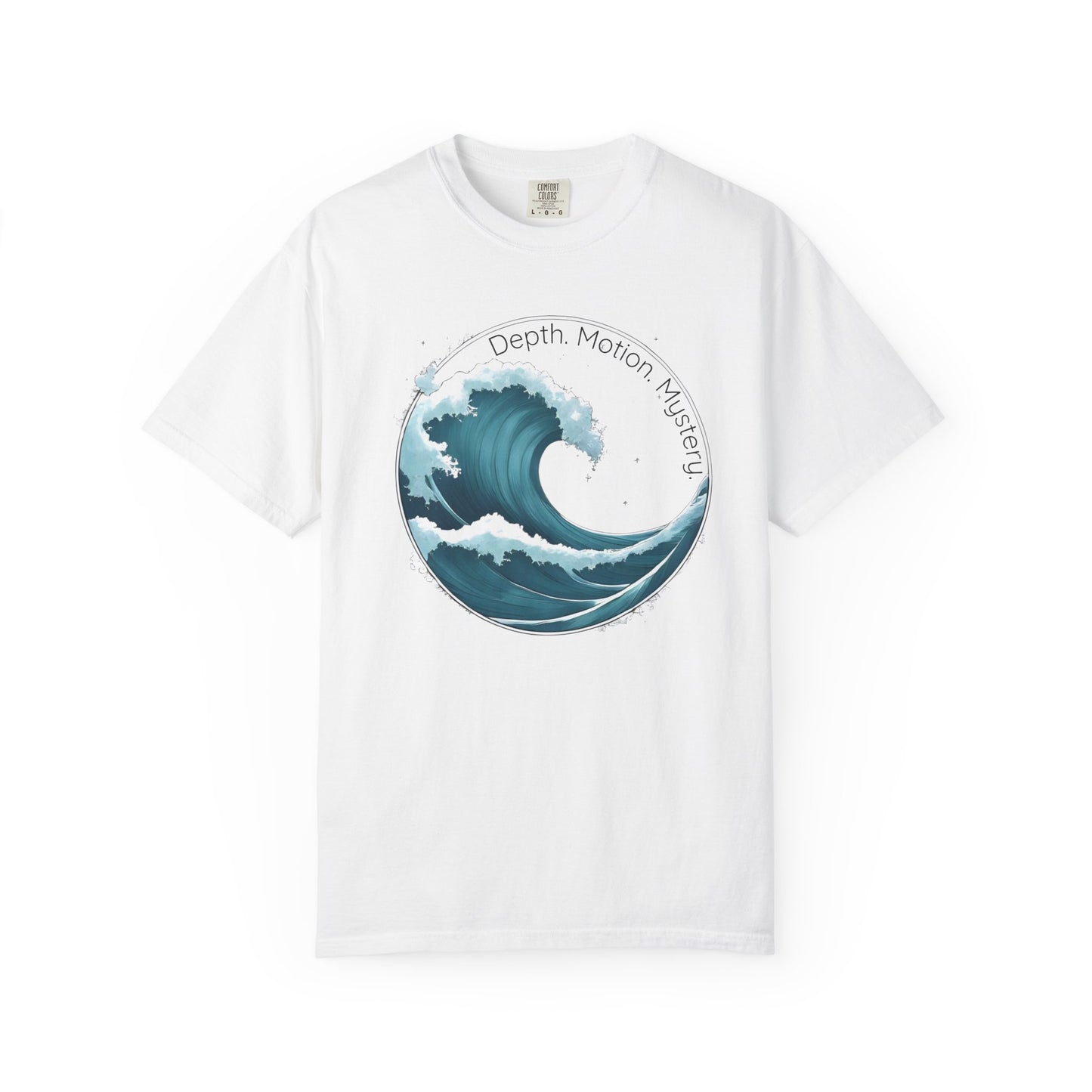 Depth. Motion. Mystery. – Ocean Wave Art Tee