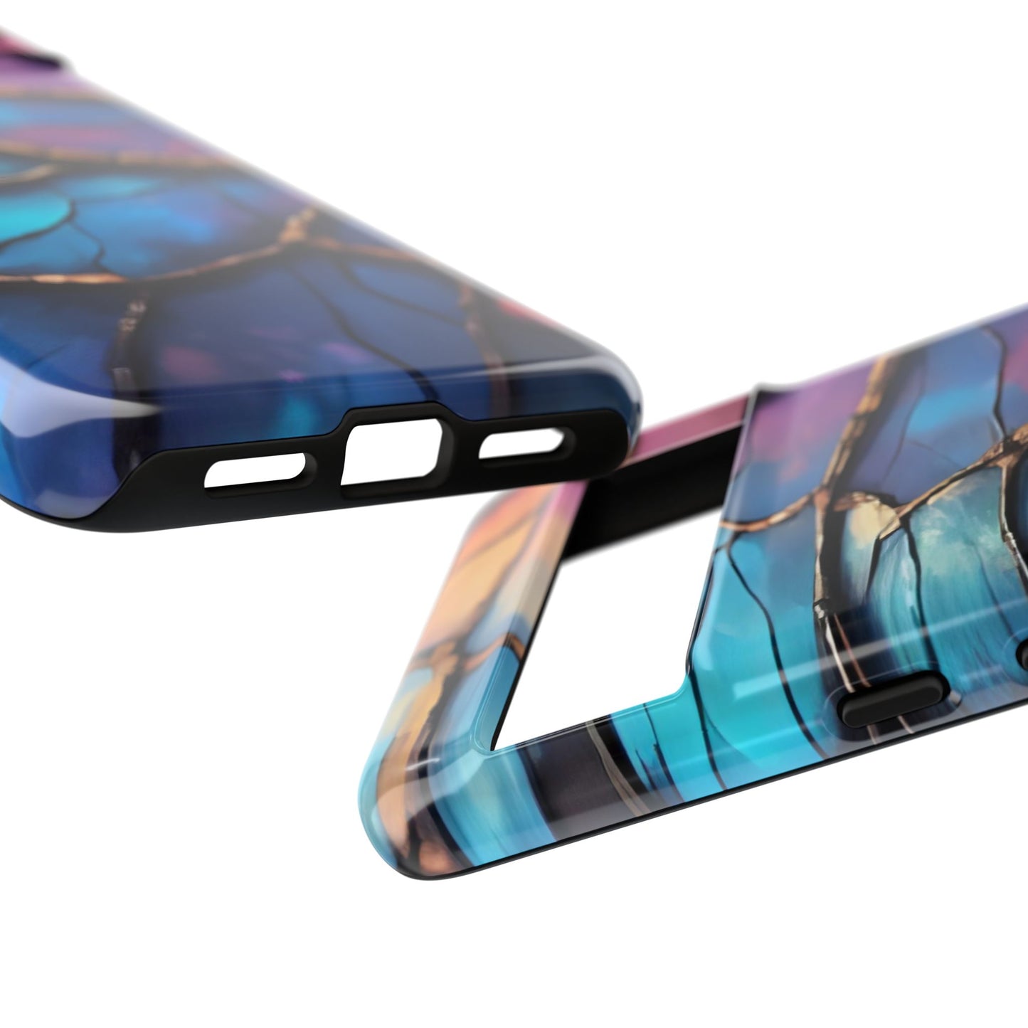 Morpho Glow Case | Iridescent Blue, Purple & Orange Impact-Resistant Phone Case