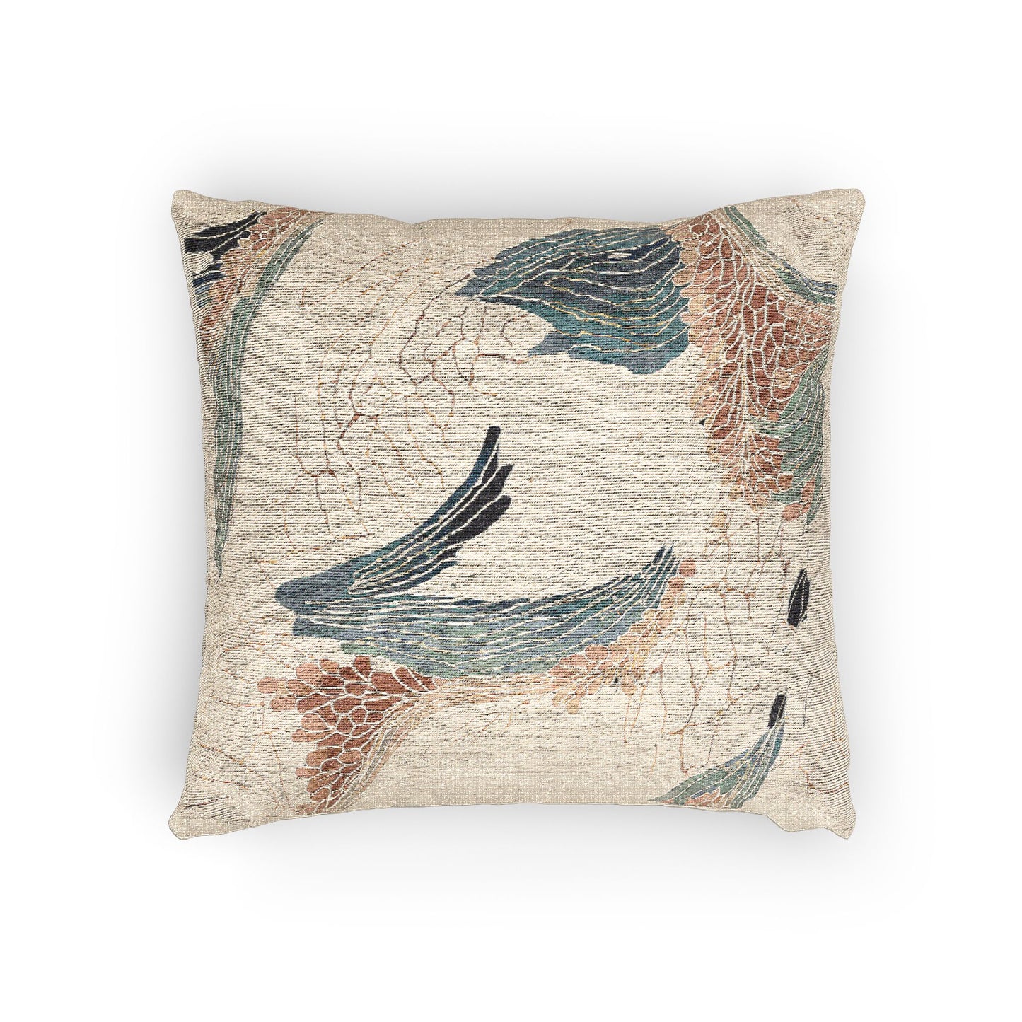 Bohemian Woven Pillow – Elegant Nature-Inspired Home Accent